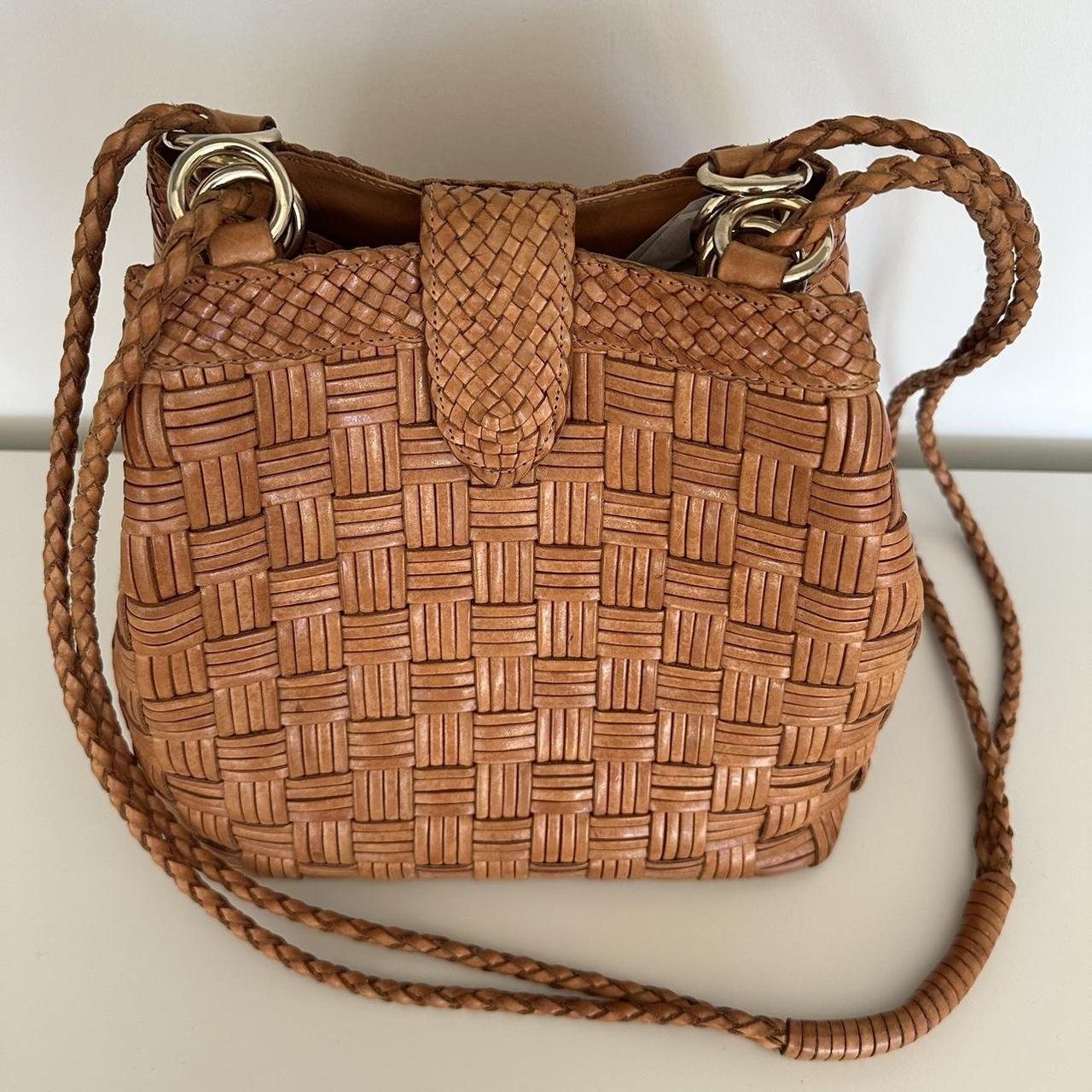 Cem woven store leather purse