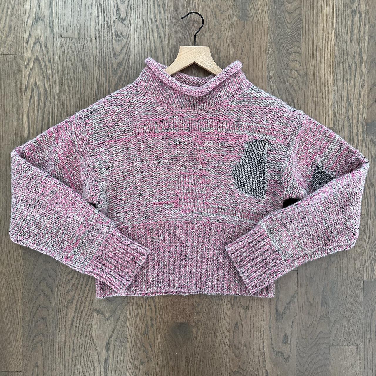 3.1 Phillip Lim Women's Sweater - Pink/Multi - 30B – 3.1 Phillip Lim sweater. Patches of metallic …