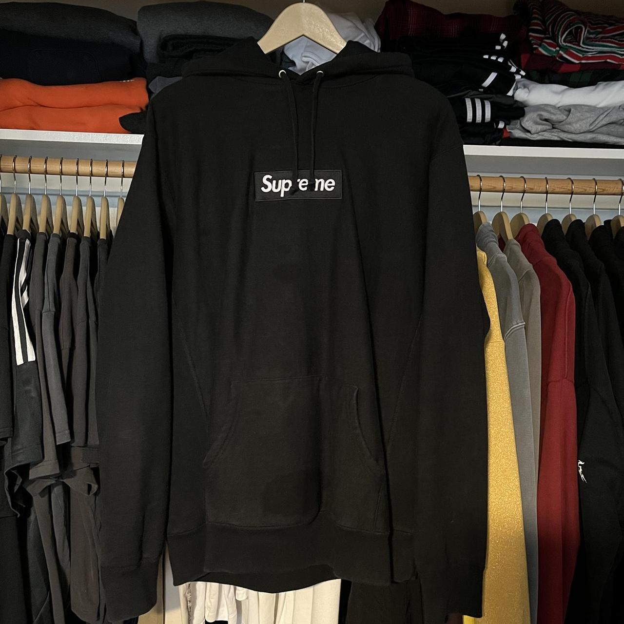 Supreme 2016 black box logo hoodie in a size XL Has... - Depop