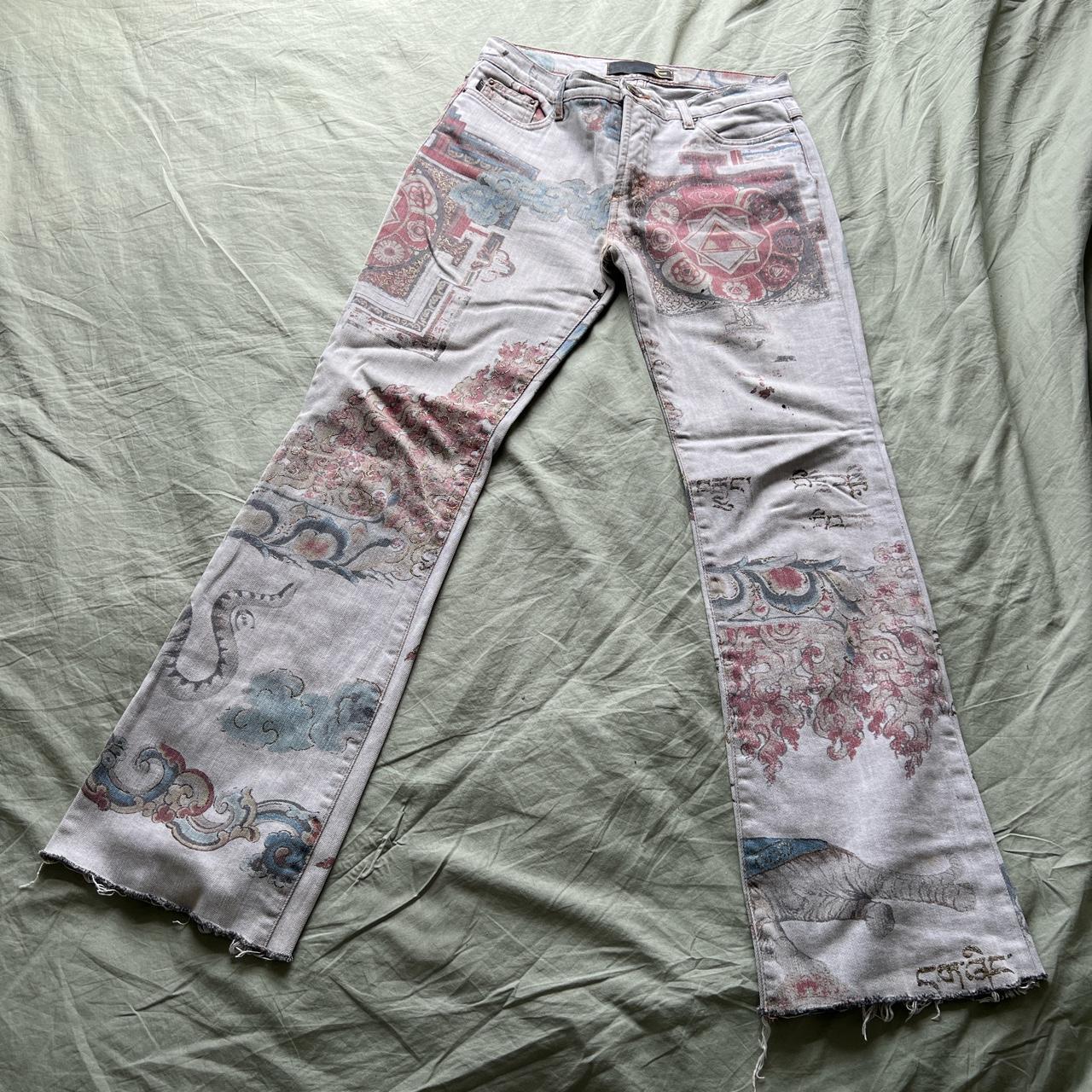 The most stunning Roberto Cavalli nihonga jeans from... - Depop