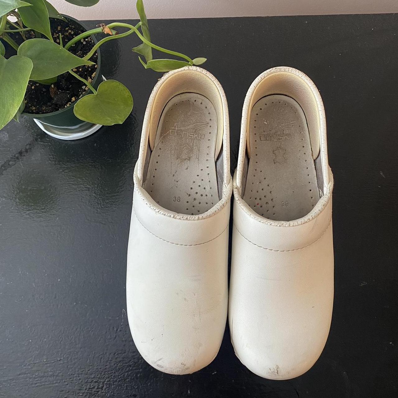 Dansko Women's White Clogs | Depop