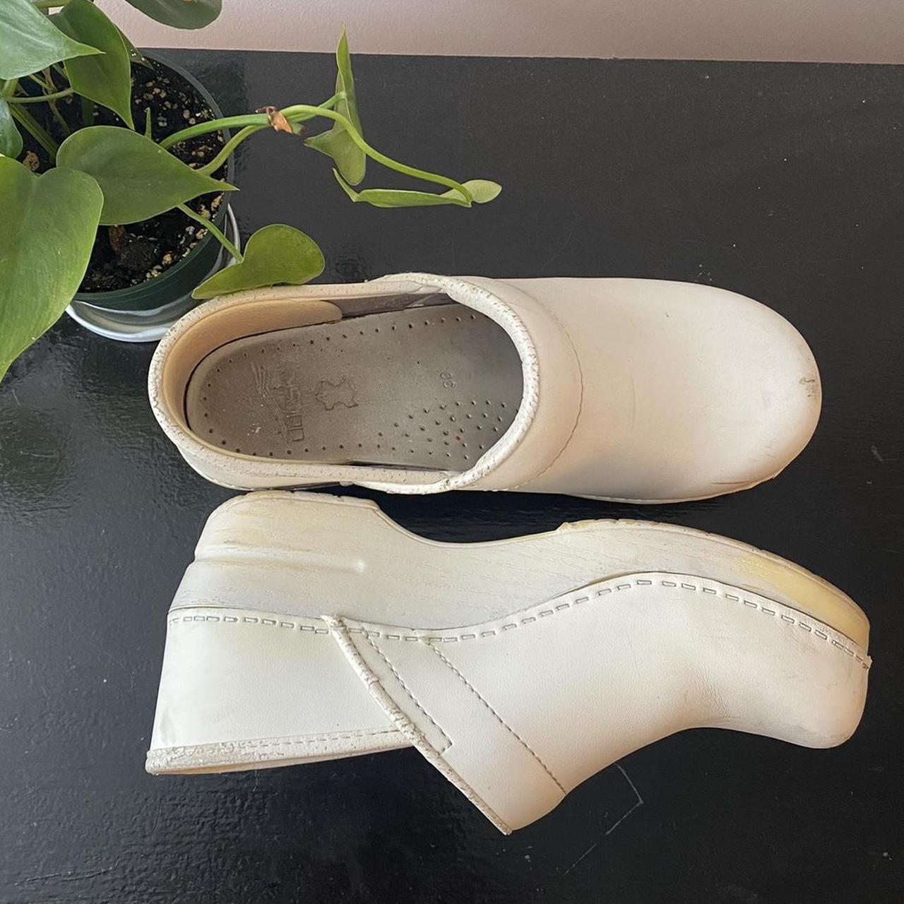 dansko white clogs