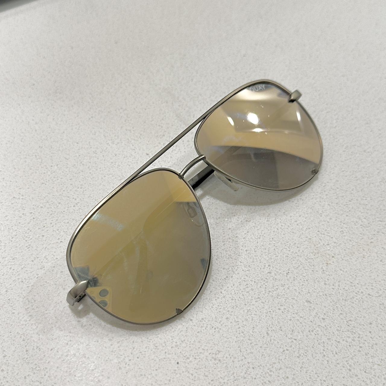 Quay high key sunglasses. Gold with green frame. In... - Depop