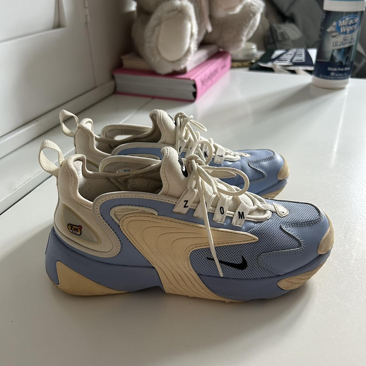 Nike Y2K Zoom sneakers in purple blue color. Rare Depop