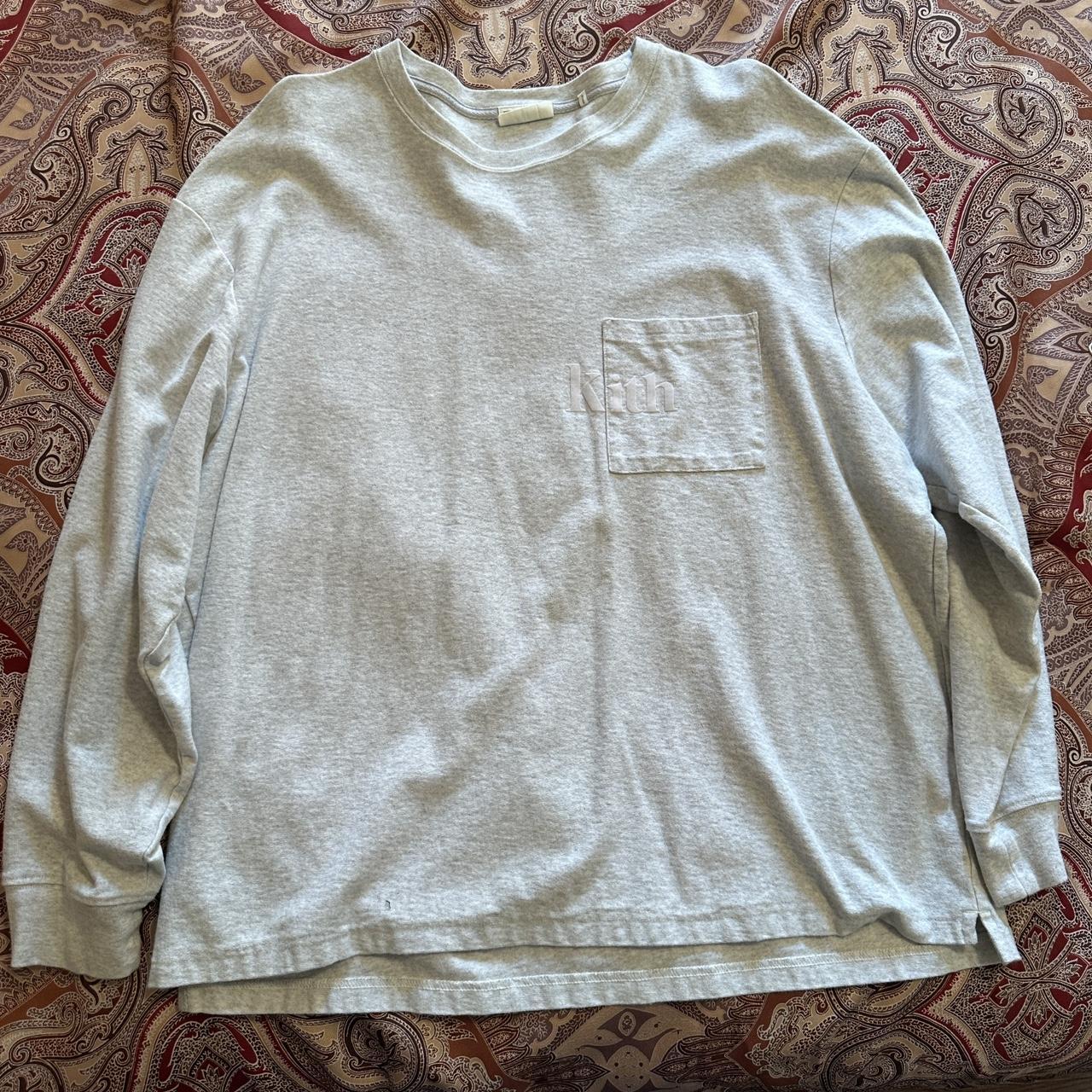 Kith Long Sleeve Knit Logo T-Shirt in Size XL.... - Depop