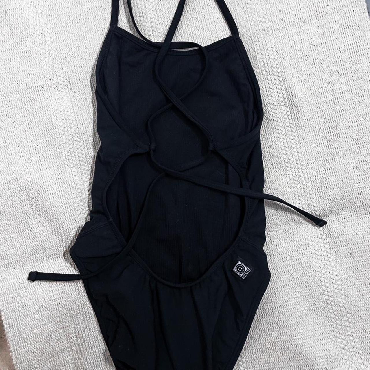 Jolyn Jackson 4 One Piece Black Tie Back Size Depop