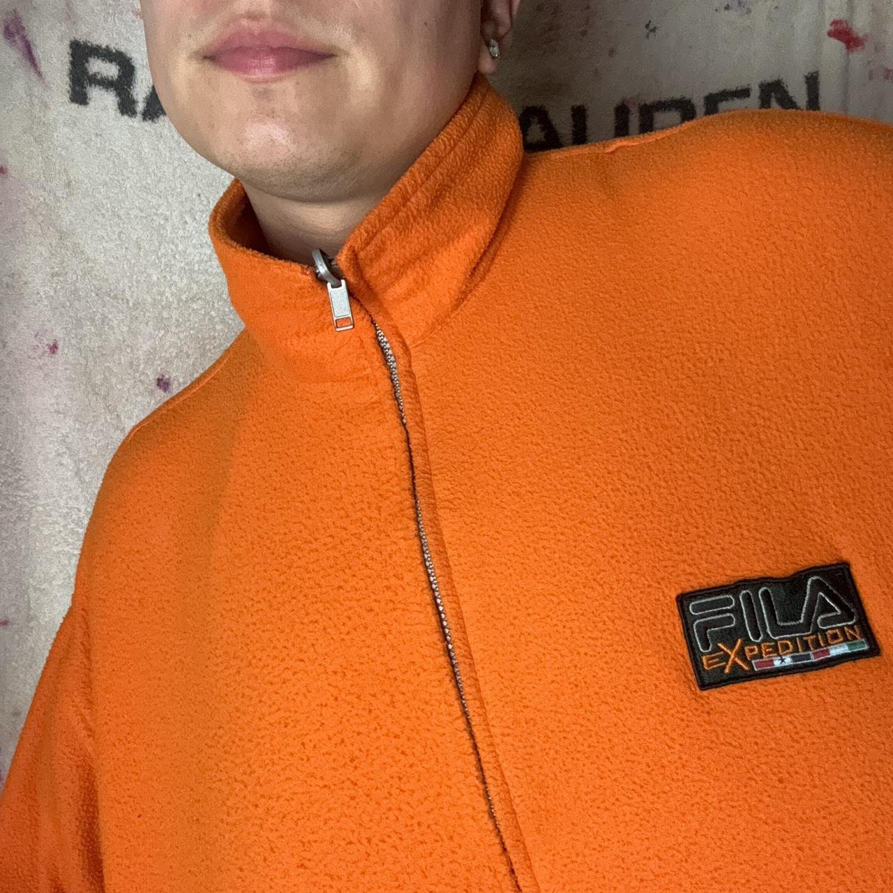 Orange fila sweater online