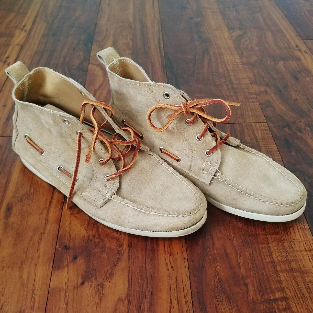 Ralph Lauren High top Boat Shoes. With oiled suede Depop