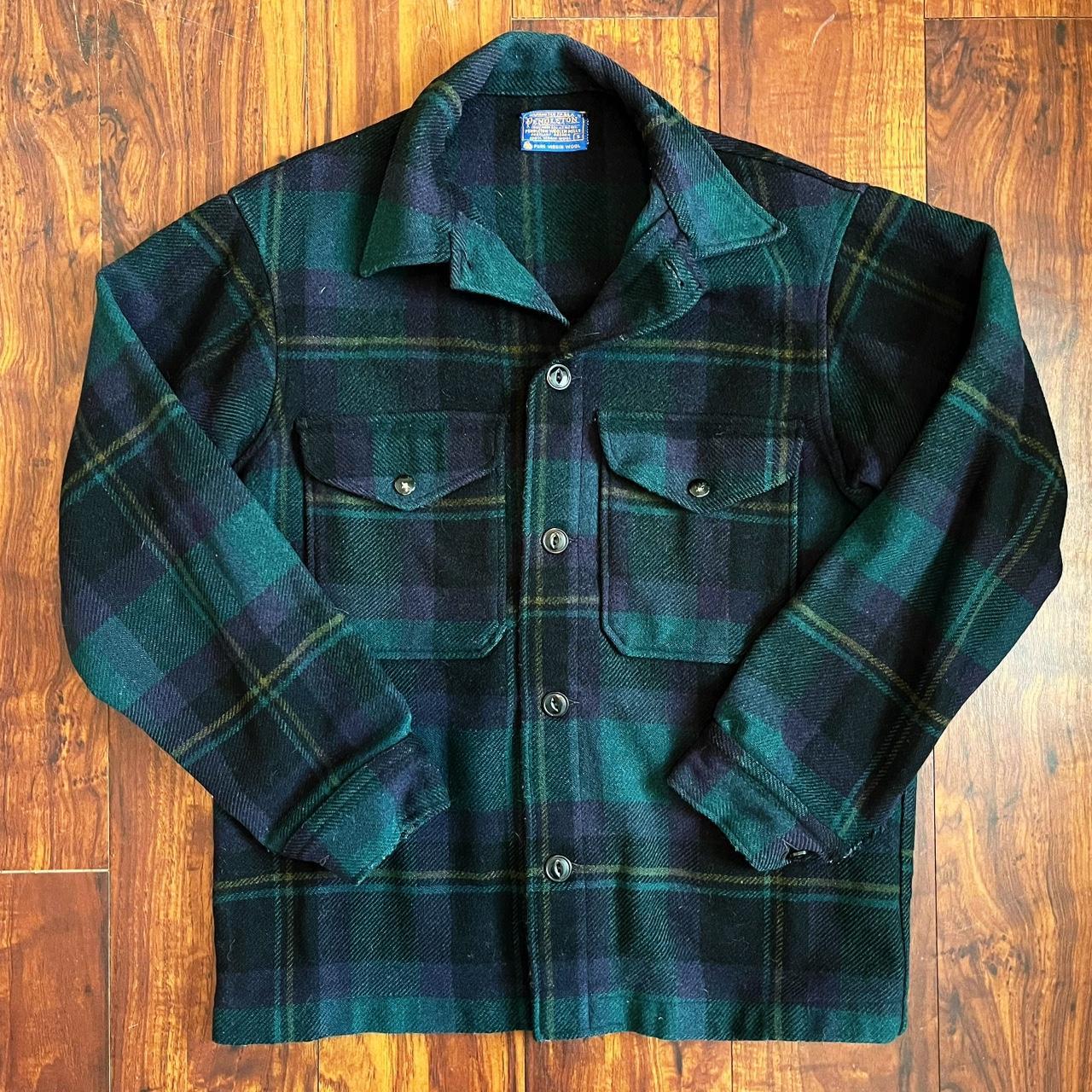 Vintage Pendleton Wool Jac-Shirt. Extra thick 100%... - Depop