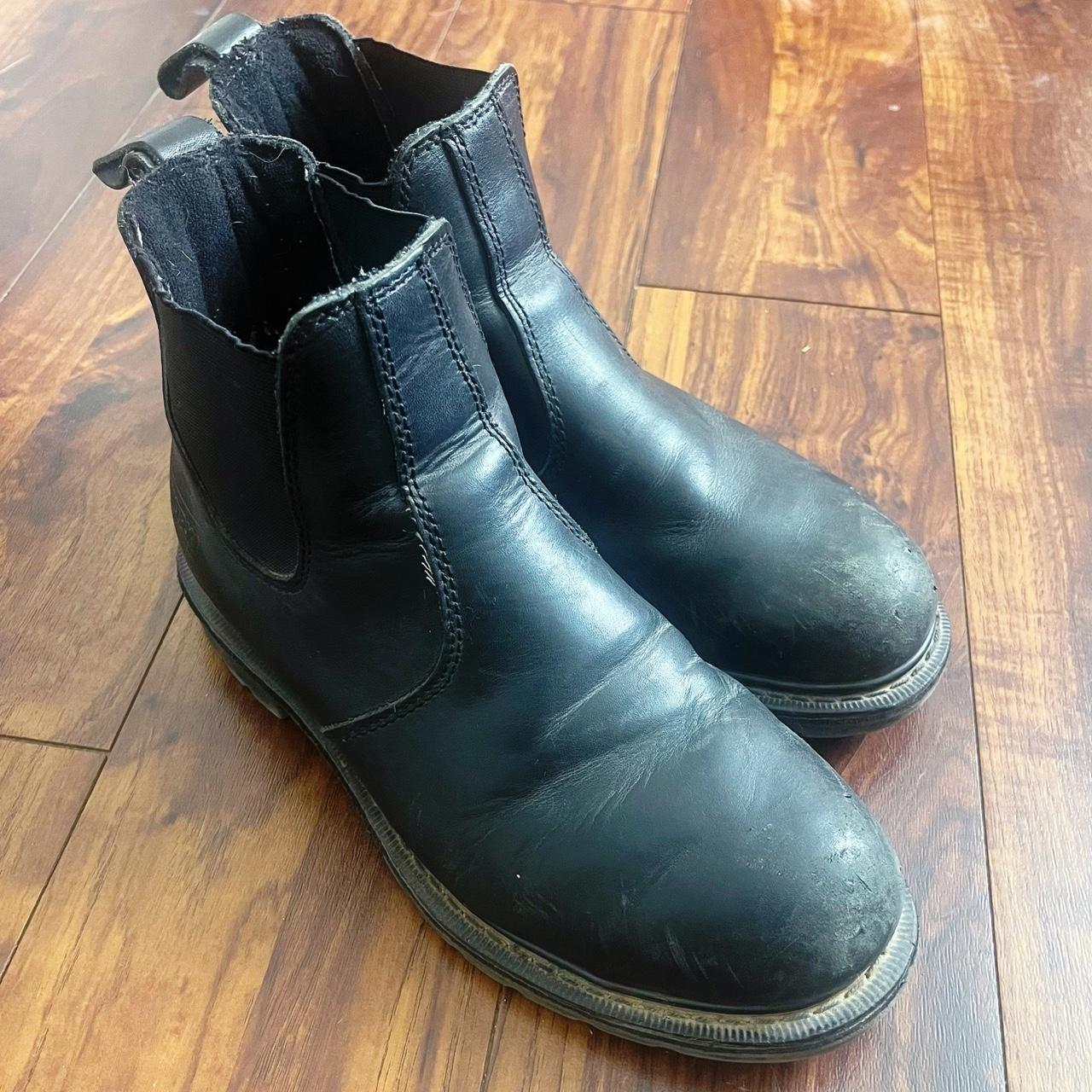 Redwing Worx 6 Inch Romeo Chelsea Boots. Black in Depop