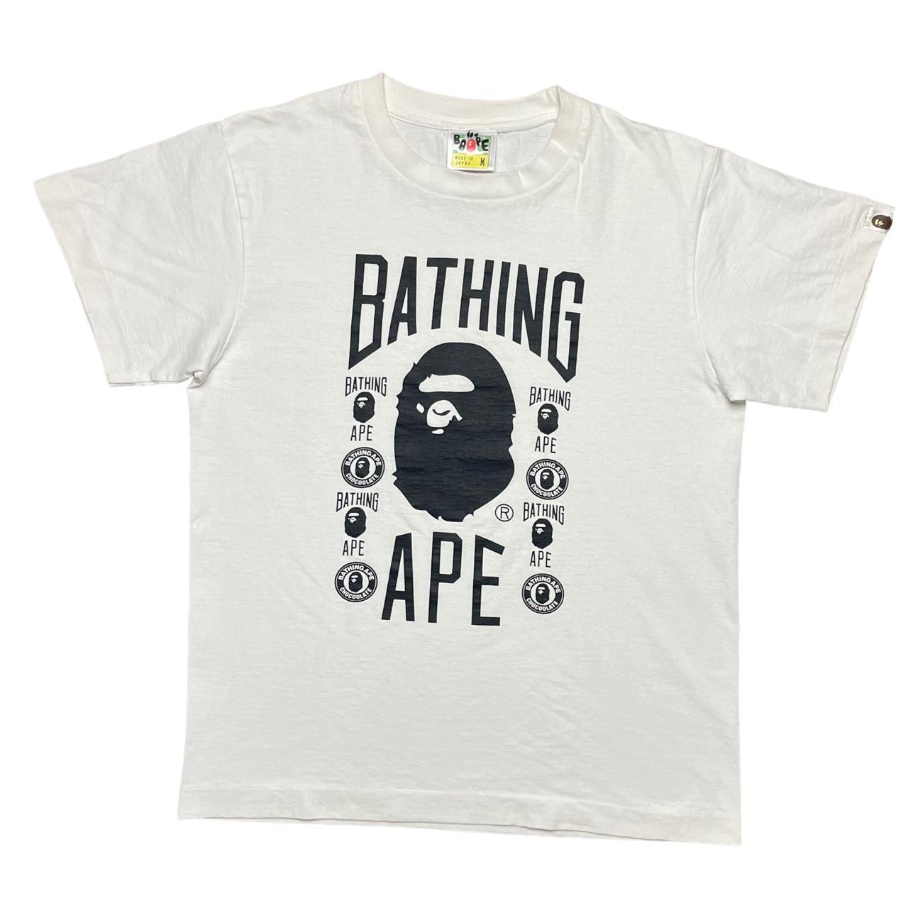 A Bathing Ape BAPE T Shirt with graphic logo print... - Depop