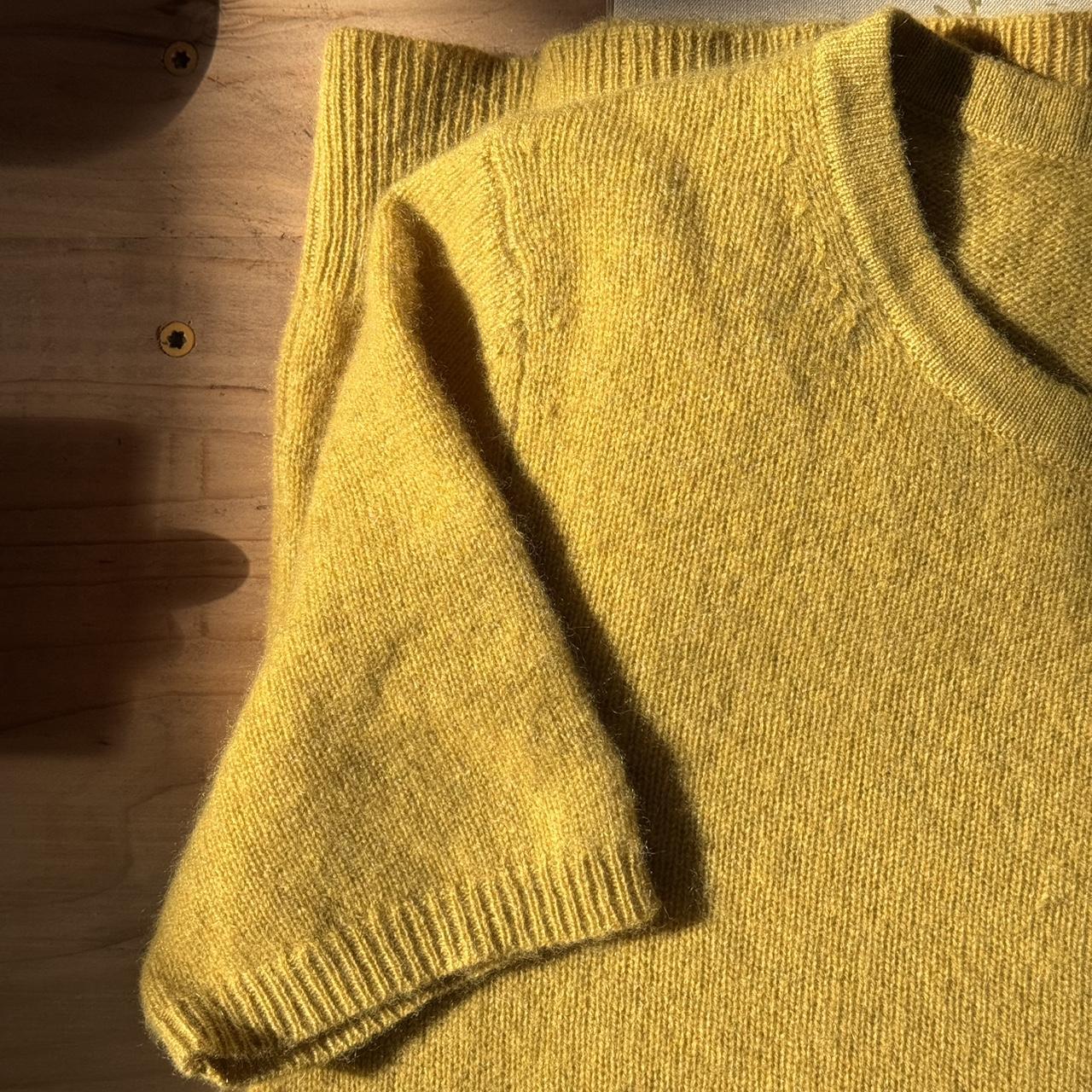 Women's Sweater - Yellow - S – White and Warren Y… - image 1