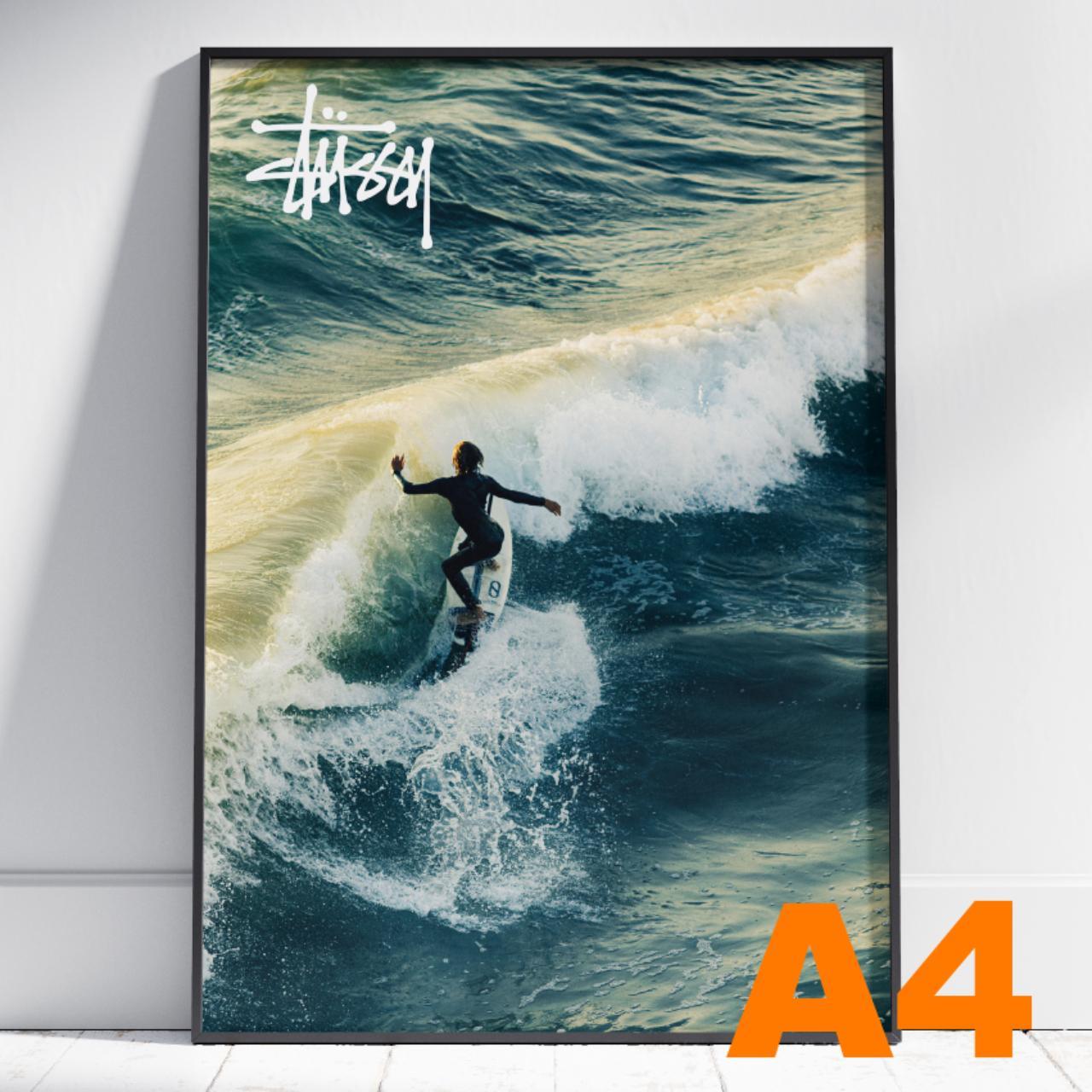 A4 Stussy Surfer Poster - High Quality Prints - | Depop A4 Stussy Surfer Poster - High Quality Prints - | Depop