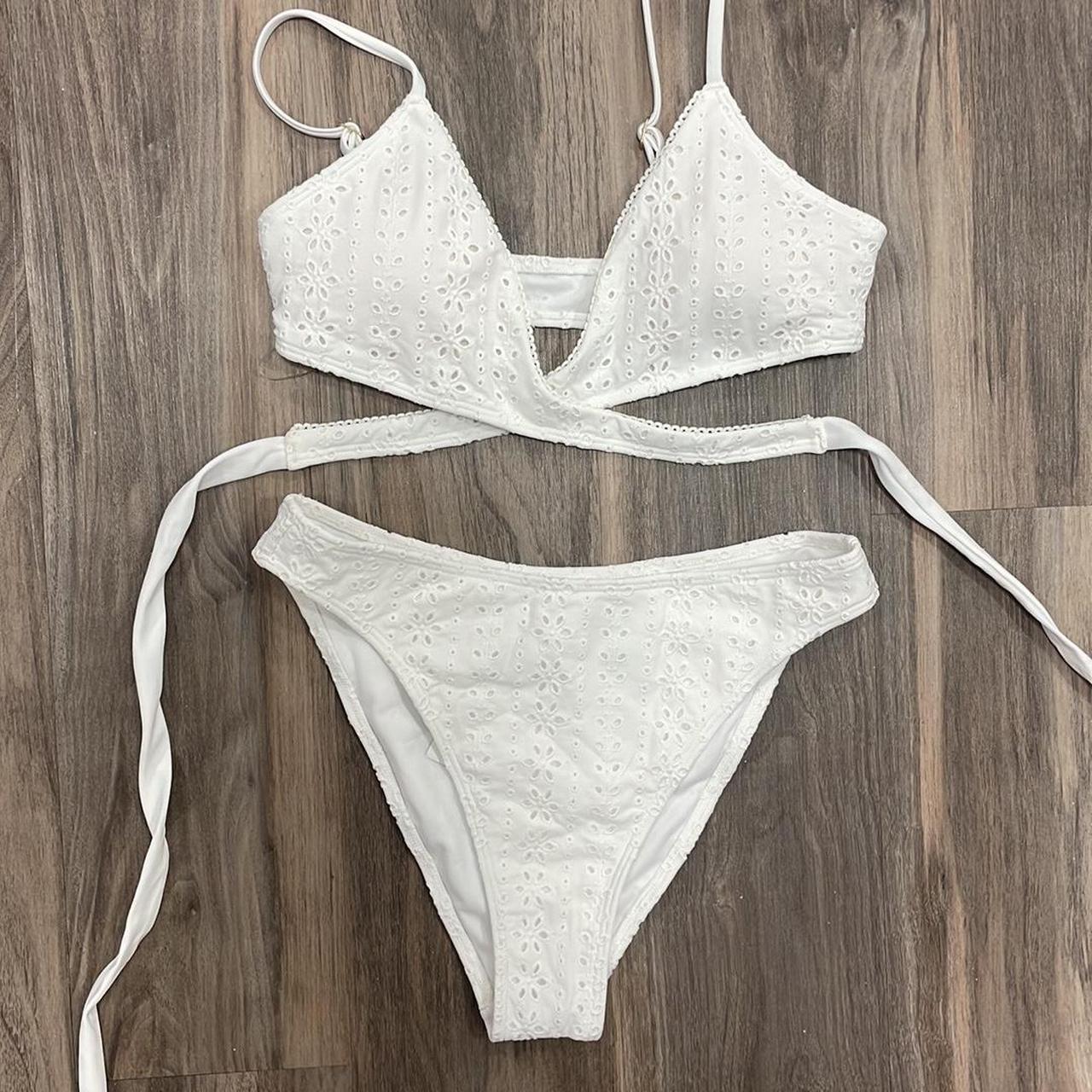 Hollister White Eyelit Bikini