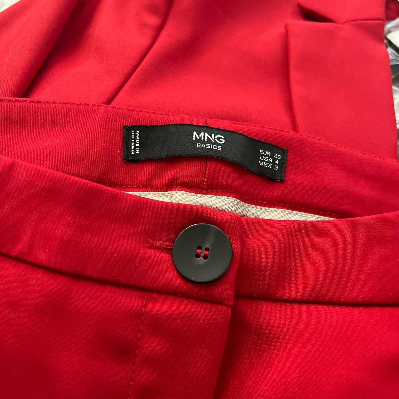 NWT Mango Red suit structured blazer and pants