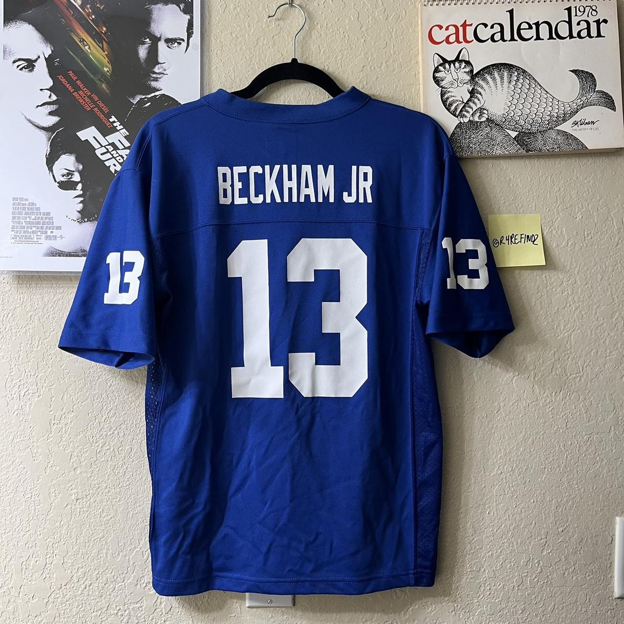 Nike #13 Odell Beckham Jr OBJ New York Giants NFL Jersey (Women's XXL)