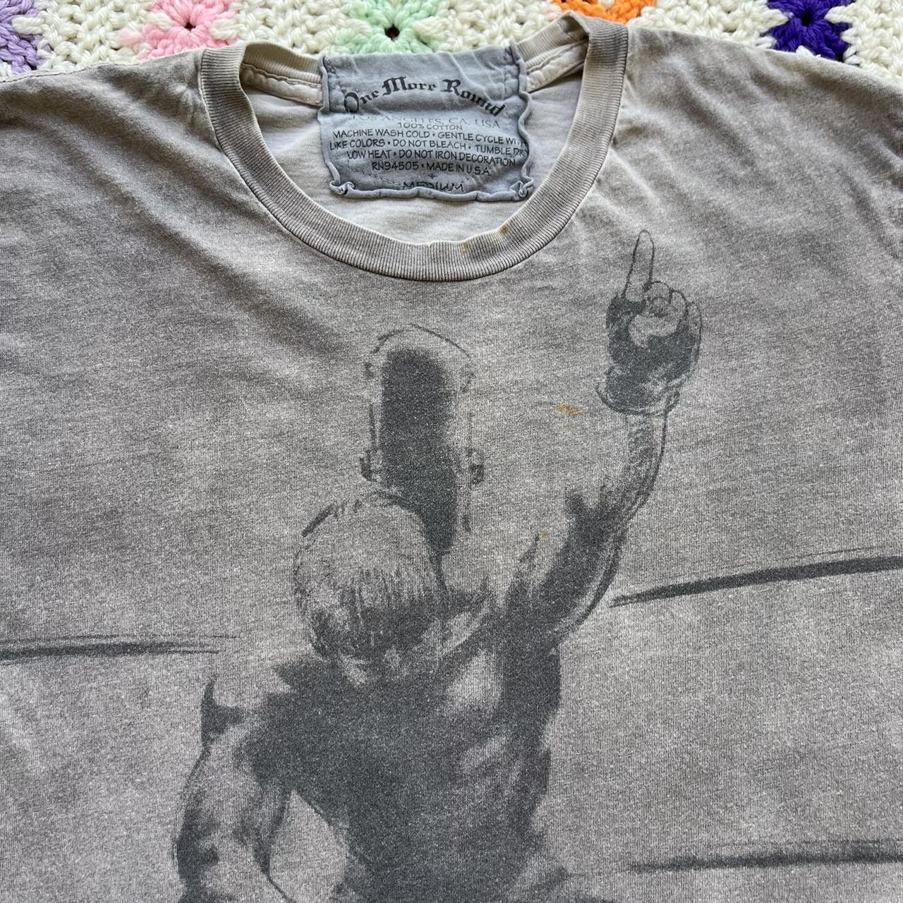 Vintage early 2000s One More Round Boxer MMA Shirt •... - Depop