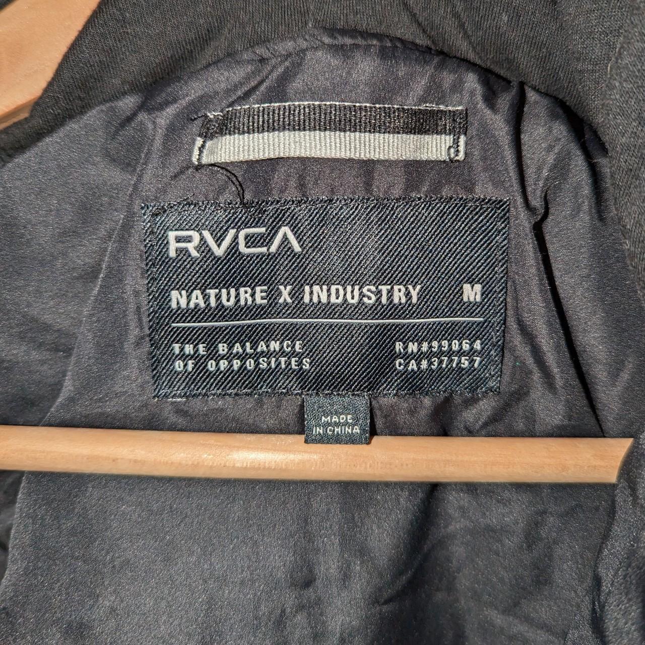 RVCA Men's Black Hoodie | Depop