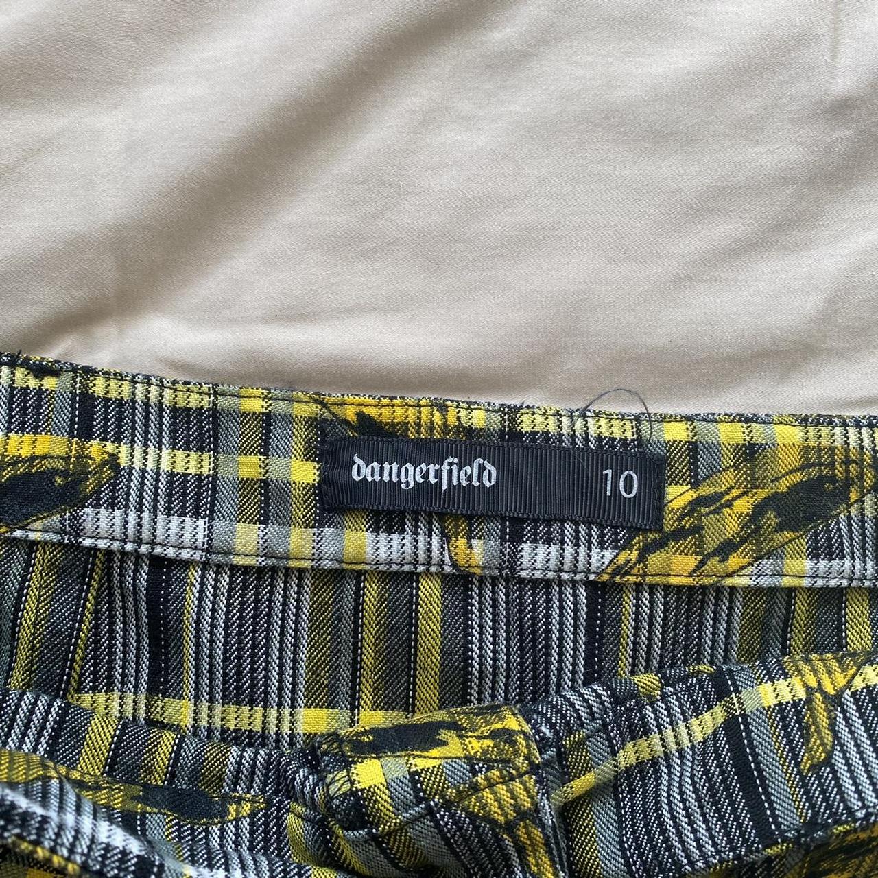 Dangerfield skirt Yellow and black plaid pattern... - Depop