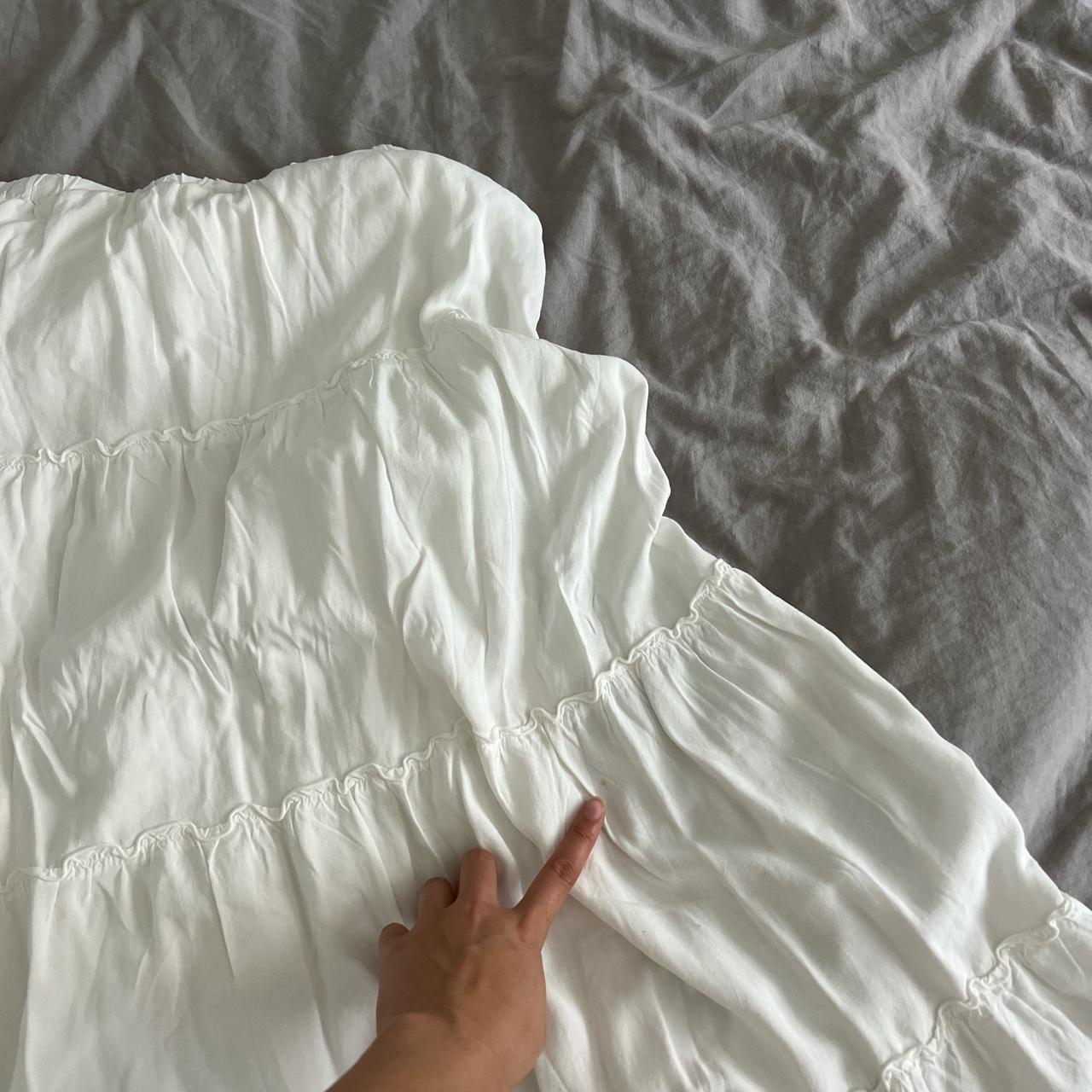 Brandy Melville Izzy Skirt Maxi white flowy skirt... Depop