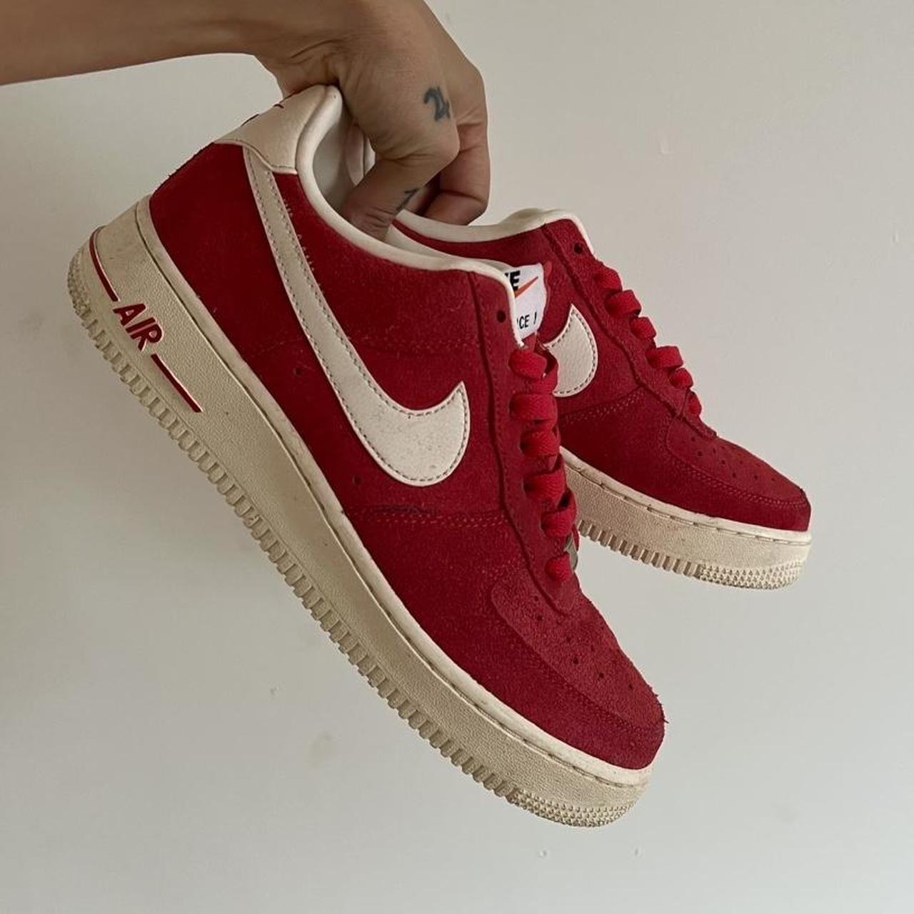 beige suede air force 1