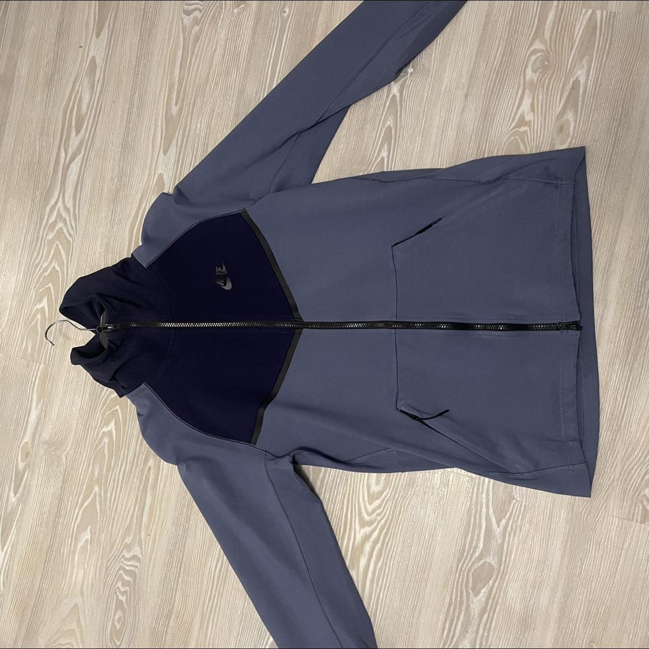 nike navy blue fleece jacket