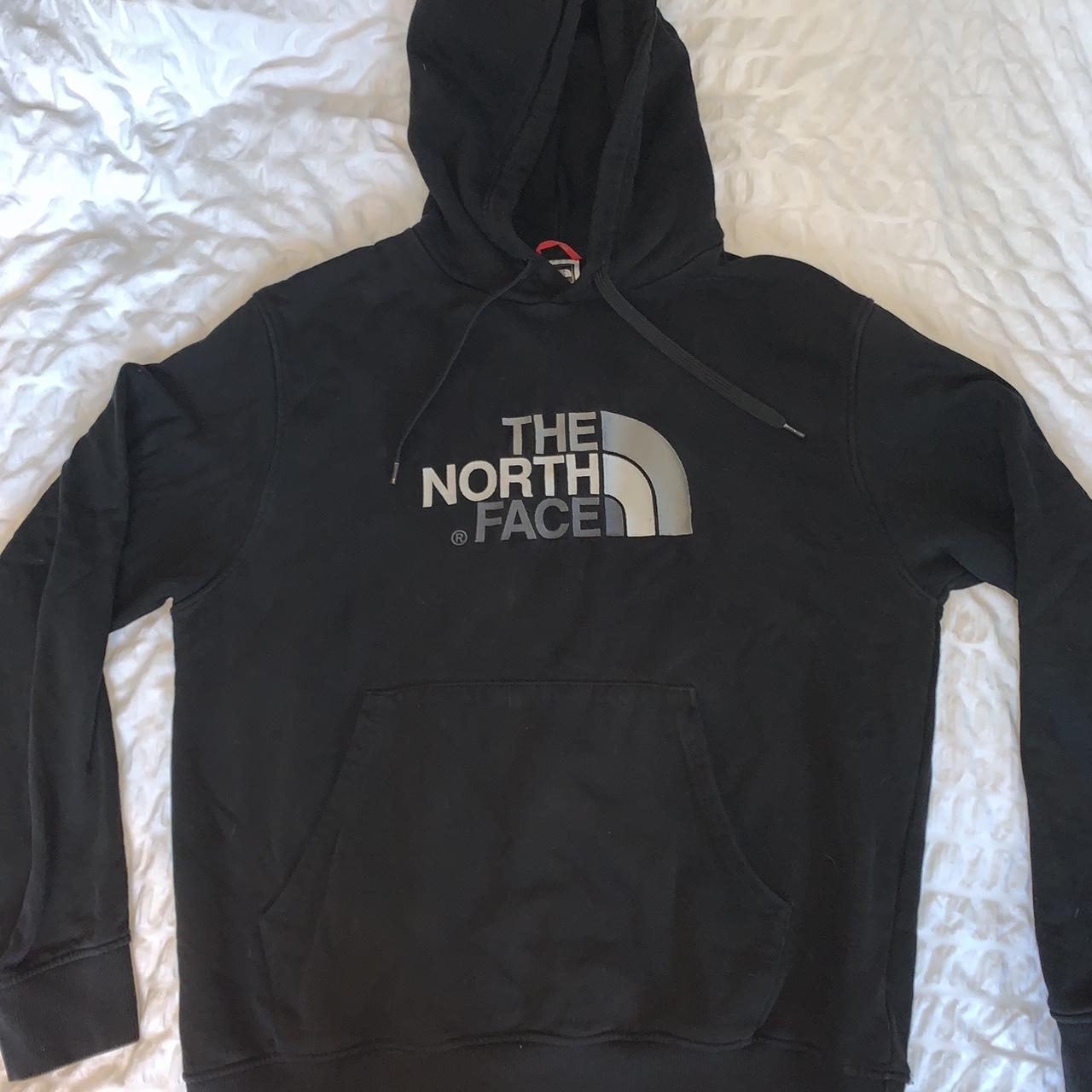 The North Face black hoodie sweater jumper Size:... - Depop