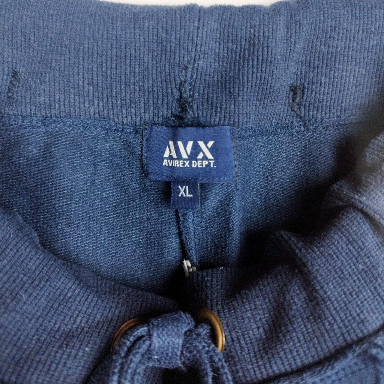 Vintage Avirex cuffless navy joggers Size XL Open - Depop