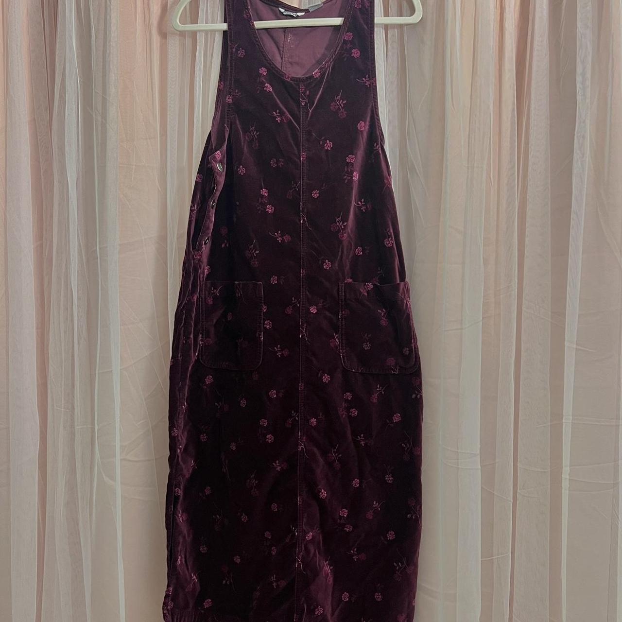 JCPenney Women's Burgundy Dress Depop