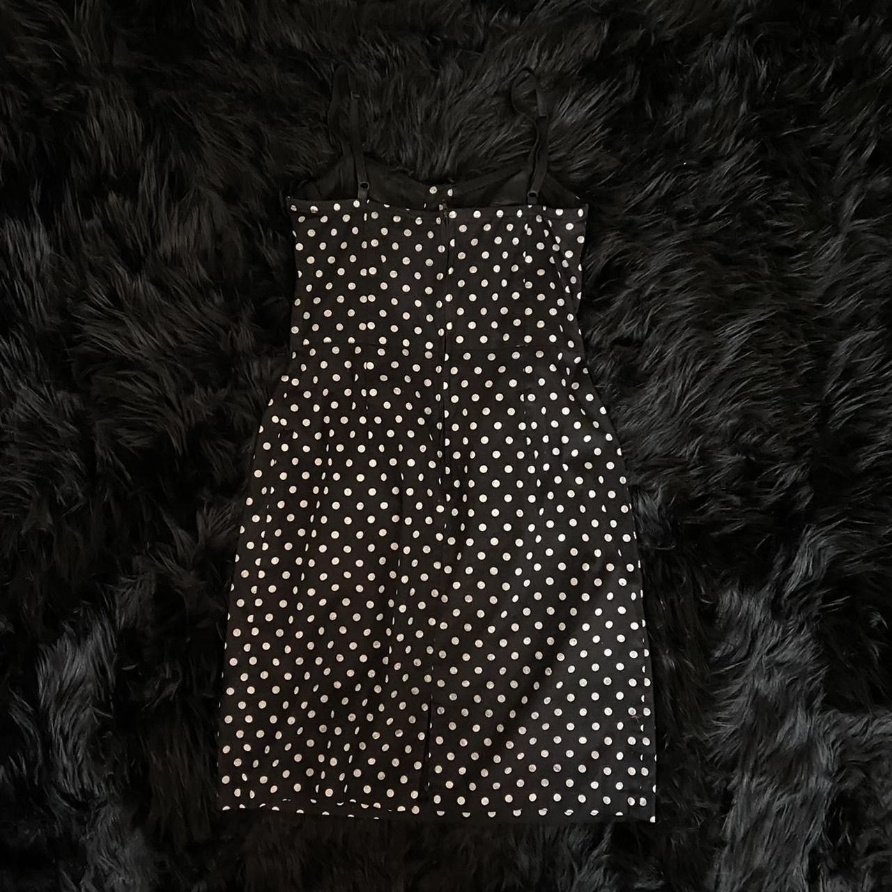 Women's Black and White Dress | Depop