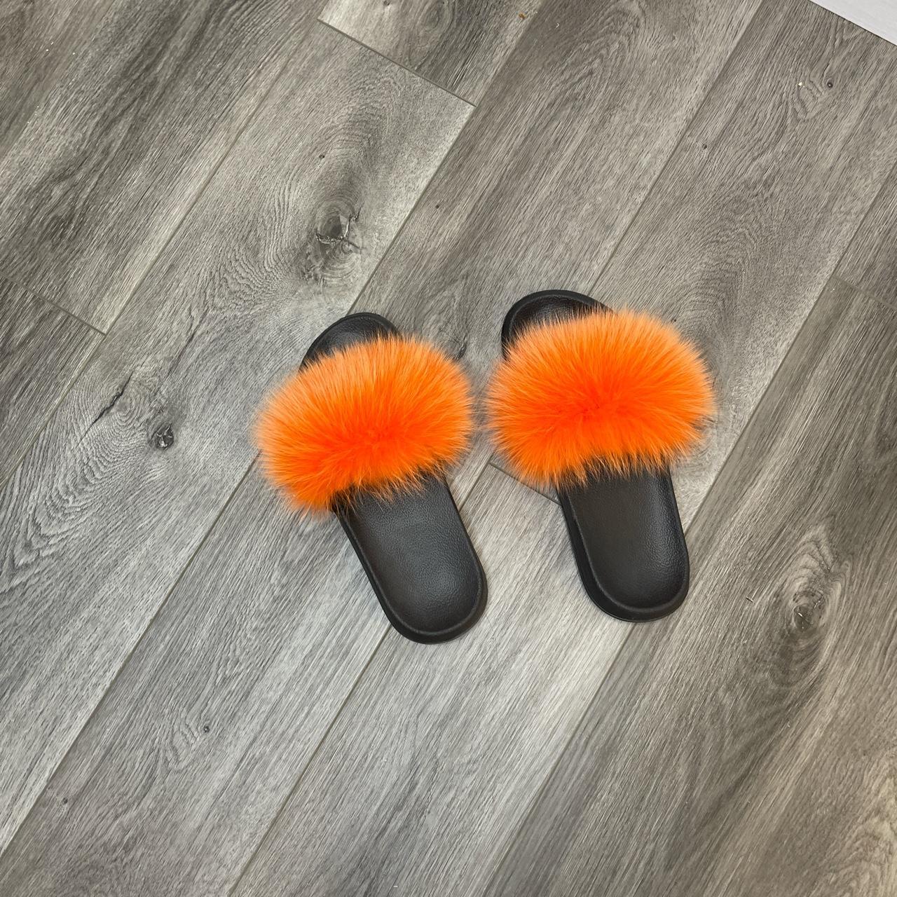 Orange clearance fuzzy slides