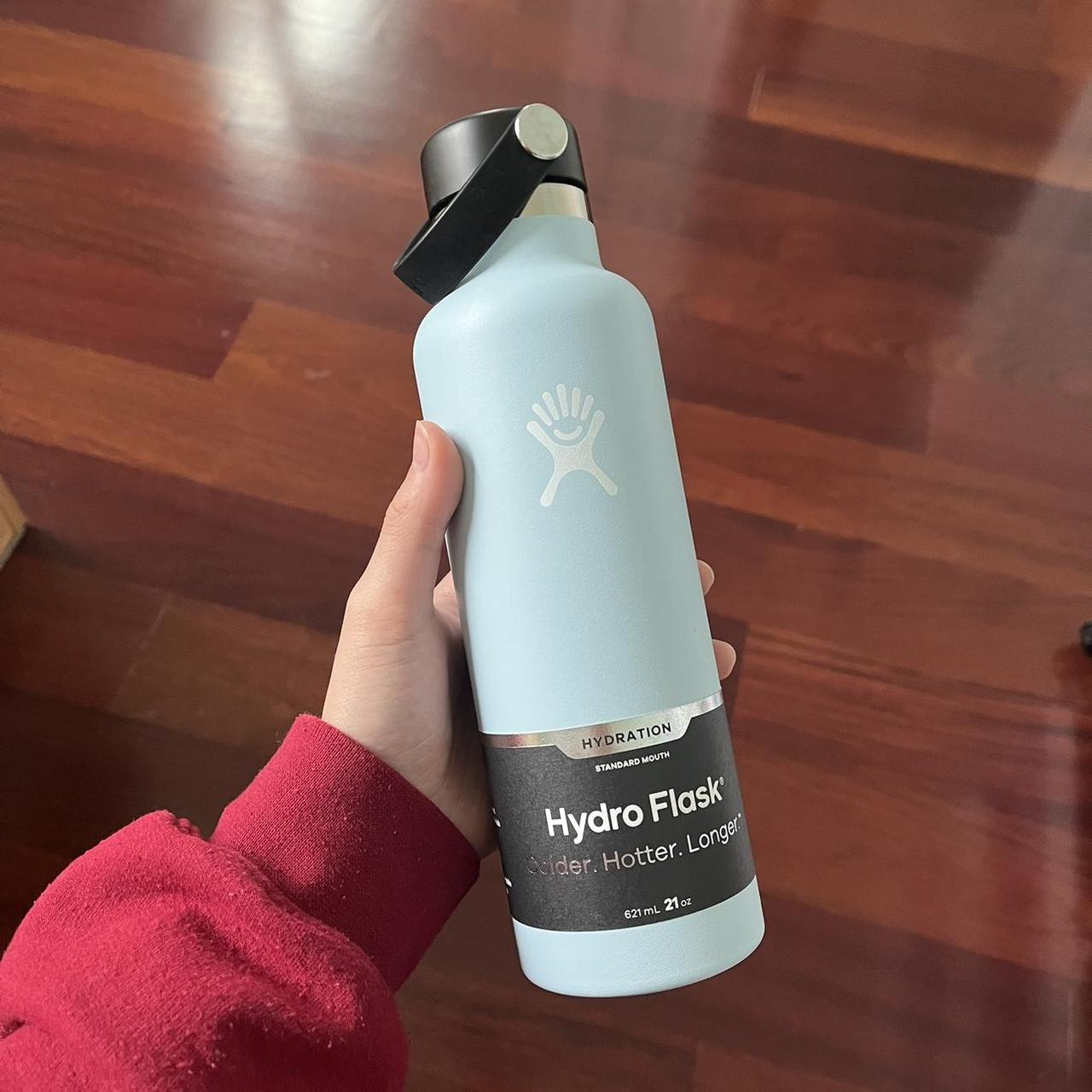 Pink Hydro Flask 24 oz Standard Mouth Water - Depop