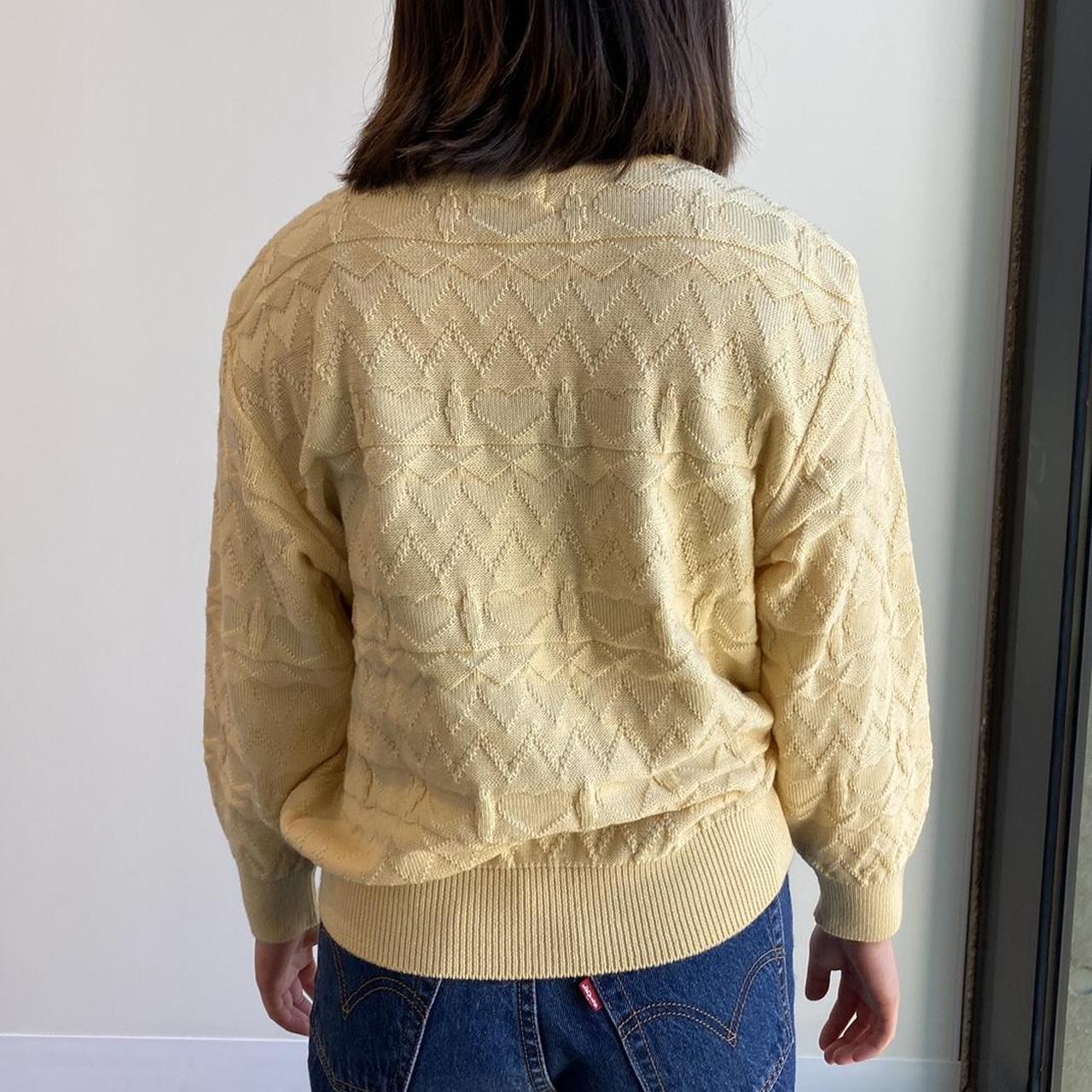 Courrèges Women's Cream and Yellow Jumper (3)