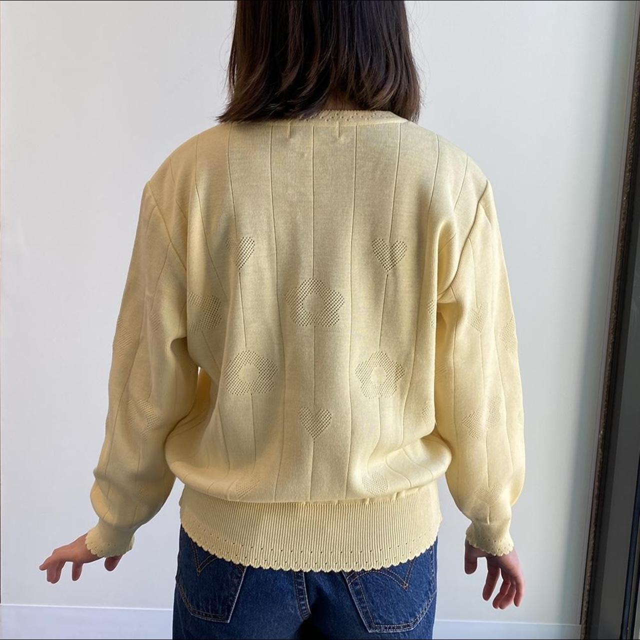 Courrèges Women's Cream and Yellow Jumper (3)