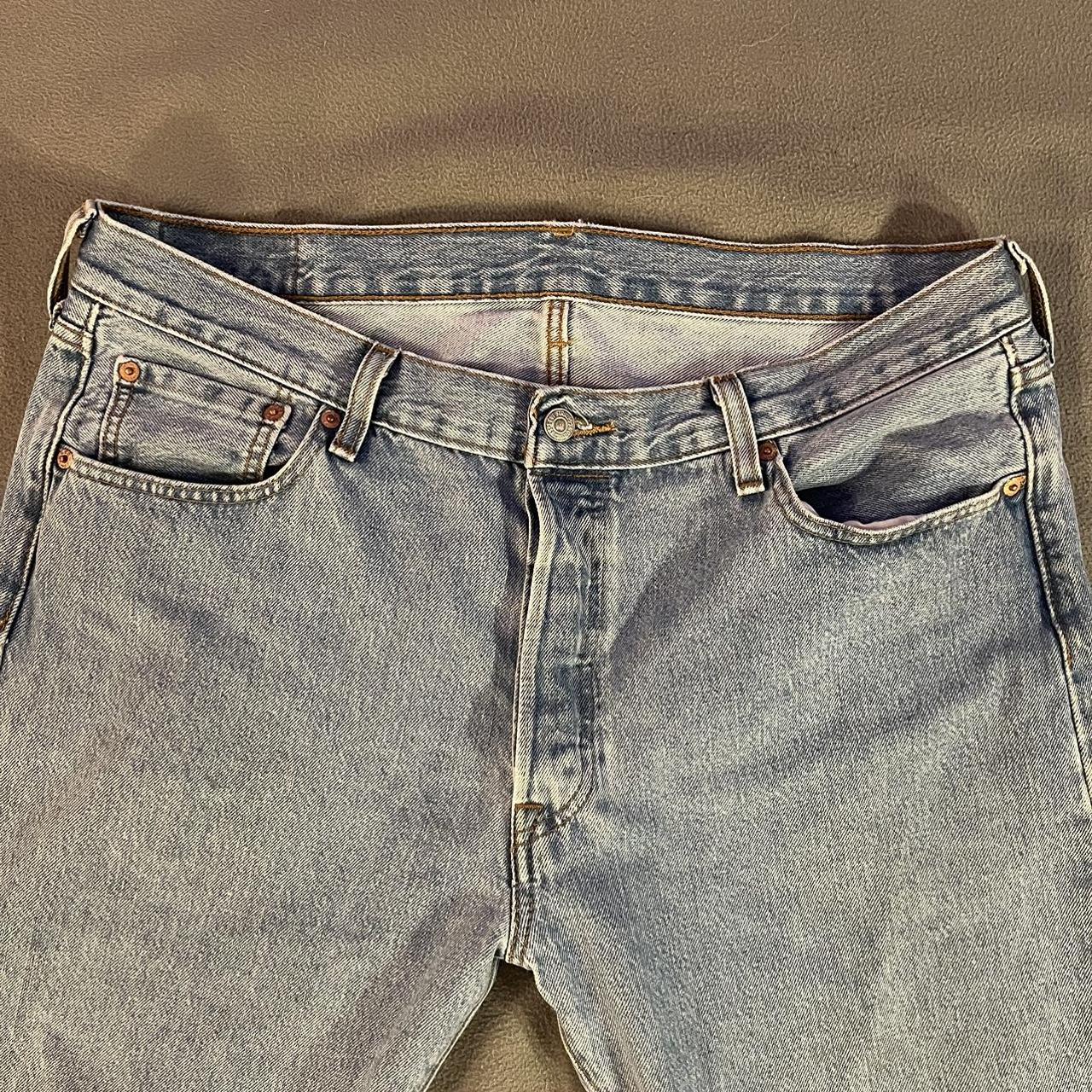 Women’s Levi 501s jeans 36x32 Has 5 buttons #levis... - Depop