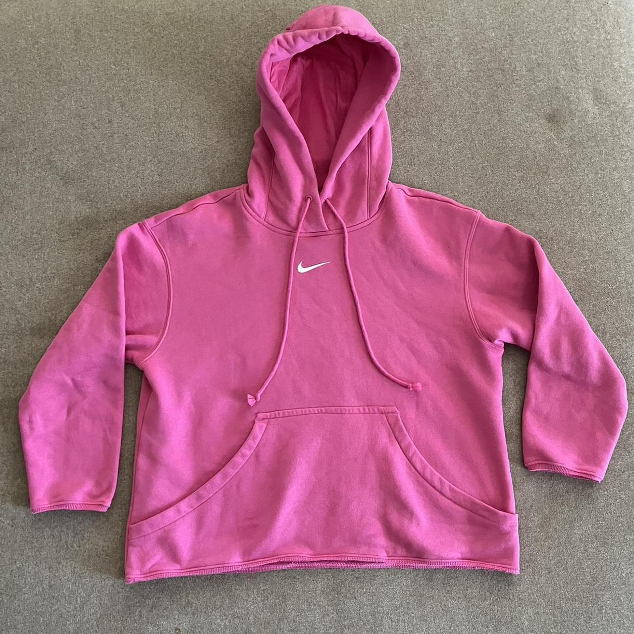 Pink Nike Hoodie Tagged size xxs but will fit a... Depop