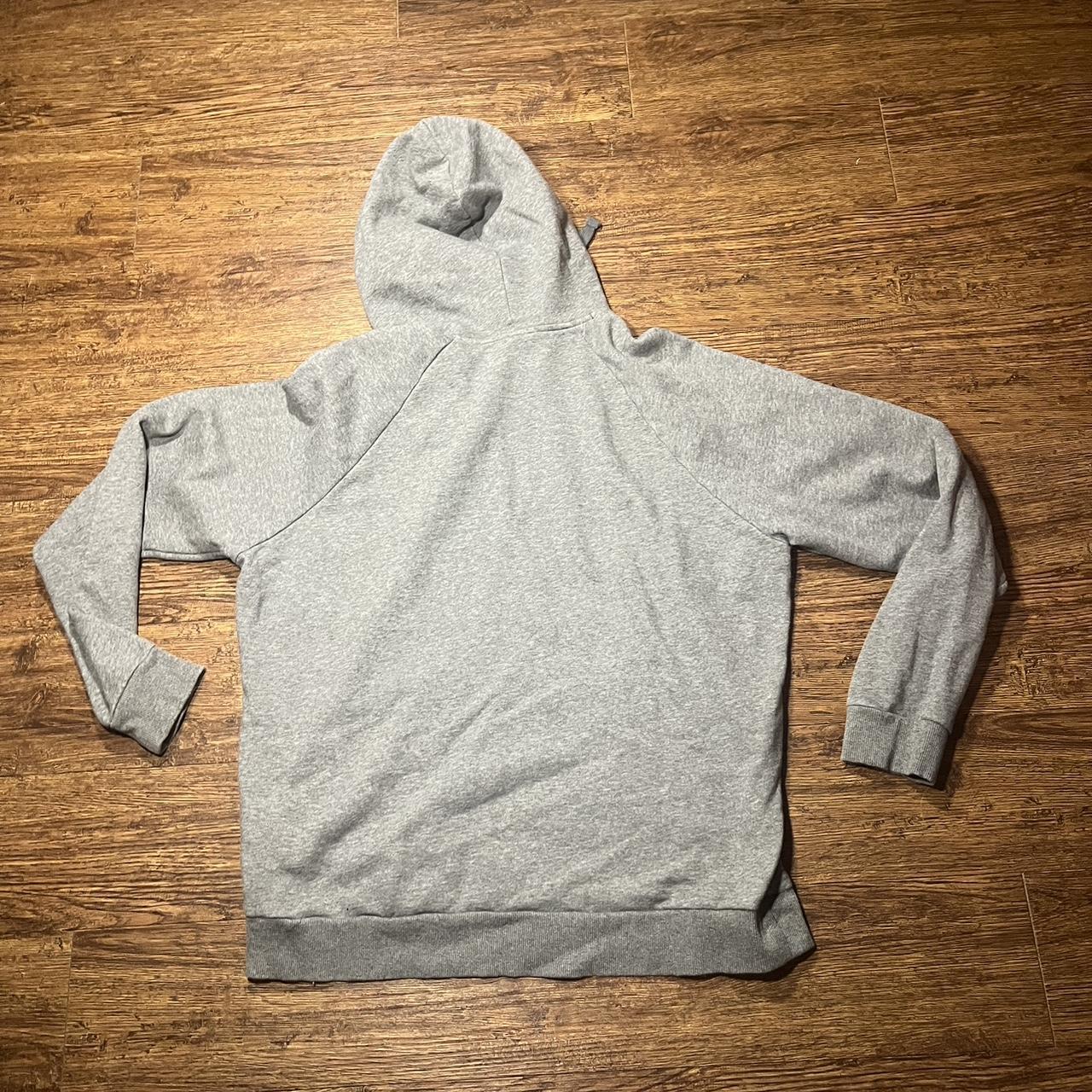 Grey under armor hoodie Size XL #hoodie #underarmour... - Depop