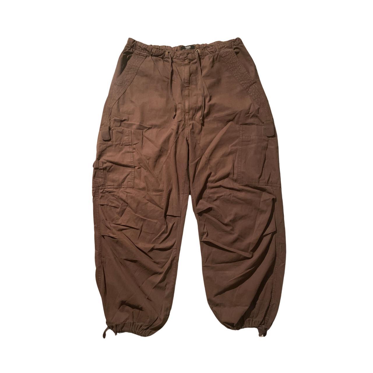パンツ jaded london Parachute Pant Brown Shop Brown Parachute Cargo Pants | Jaded London | Clothing