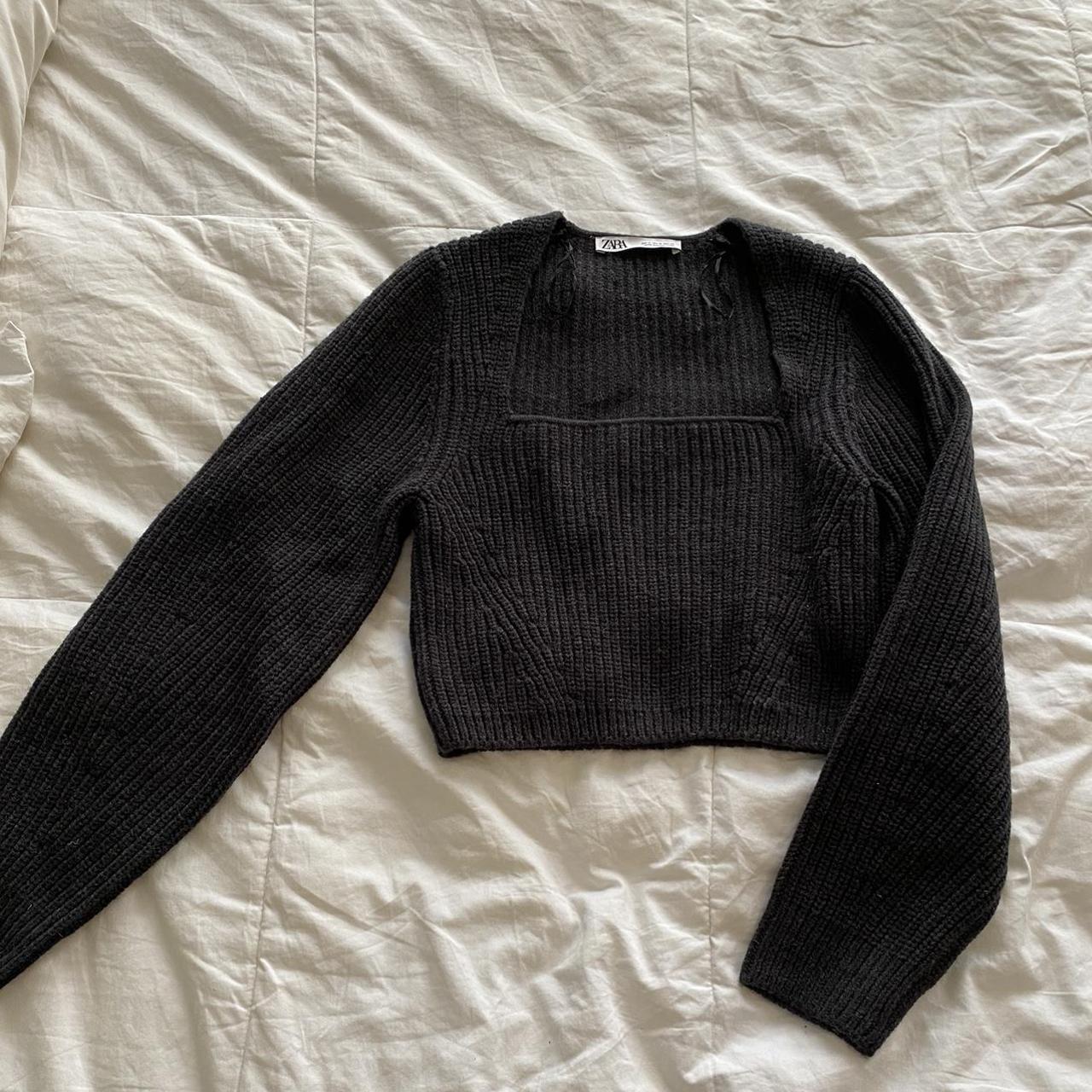 Zara Women's Black Jumper Depop