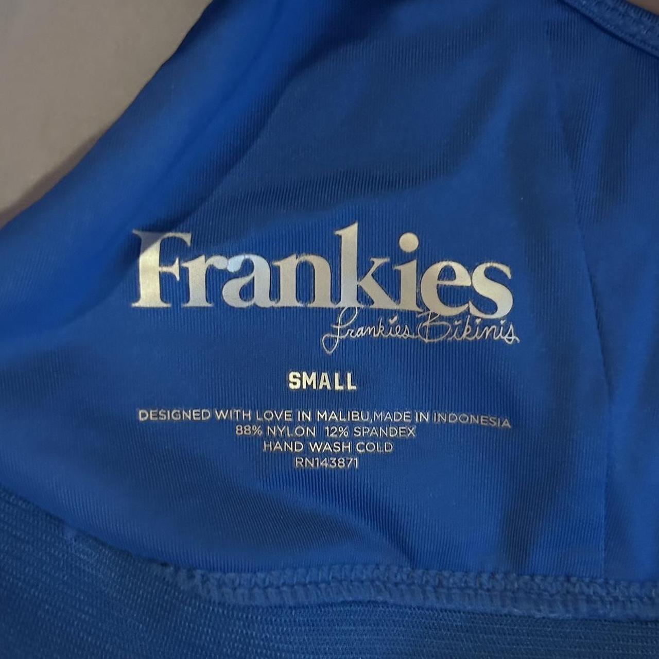 Frankies Bikinis Women's Blue Bikiniandtankinitops Depop