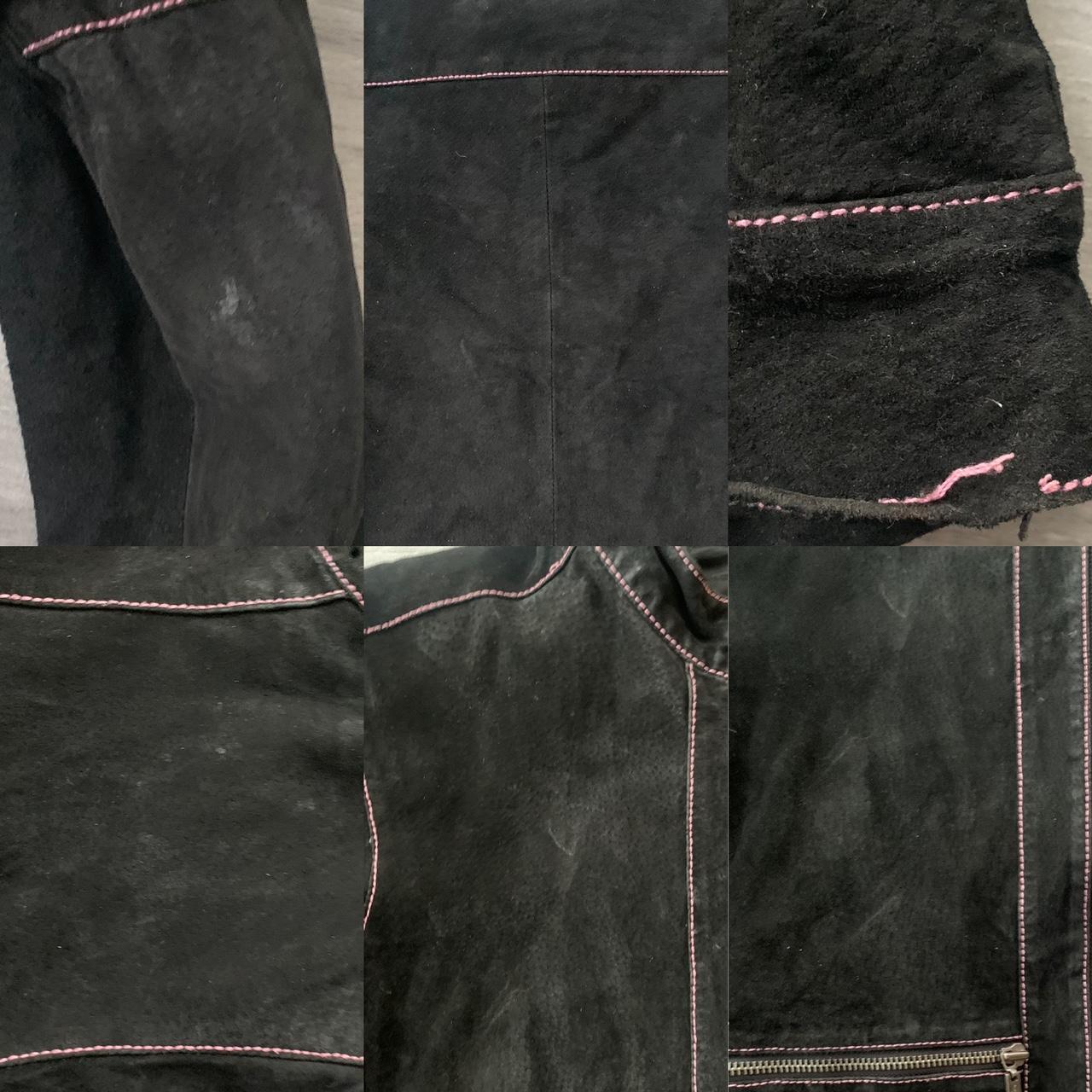 Vintage playboy jacket Y2K black suede jacket with | Depop Vintage playboy jacket Y2K black suede jacket with | Depop