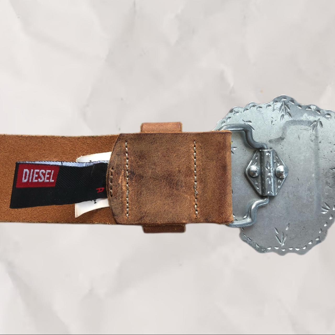 小物 DIESEL y2k 00s Antique processing belt Diesel Men 00S Studded Belt Croc Skull Grunge Y2K Classic