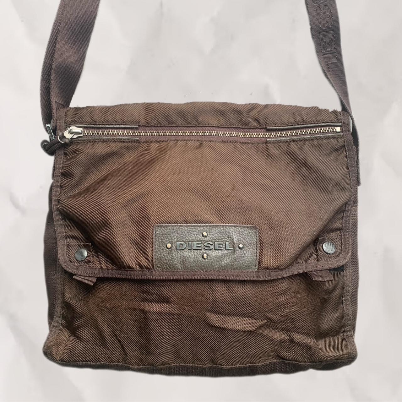 Vintage brown Diesel messenger bag Vintage nylon... Depop