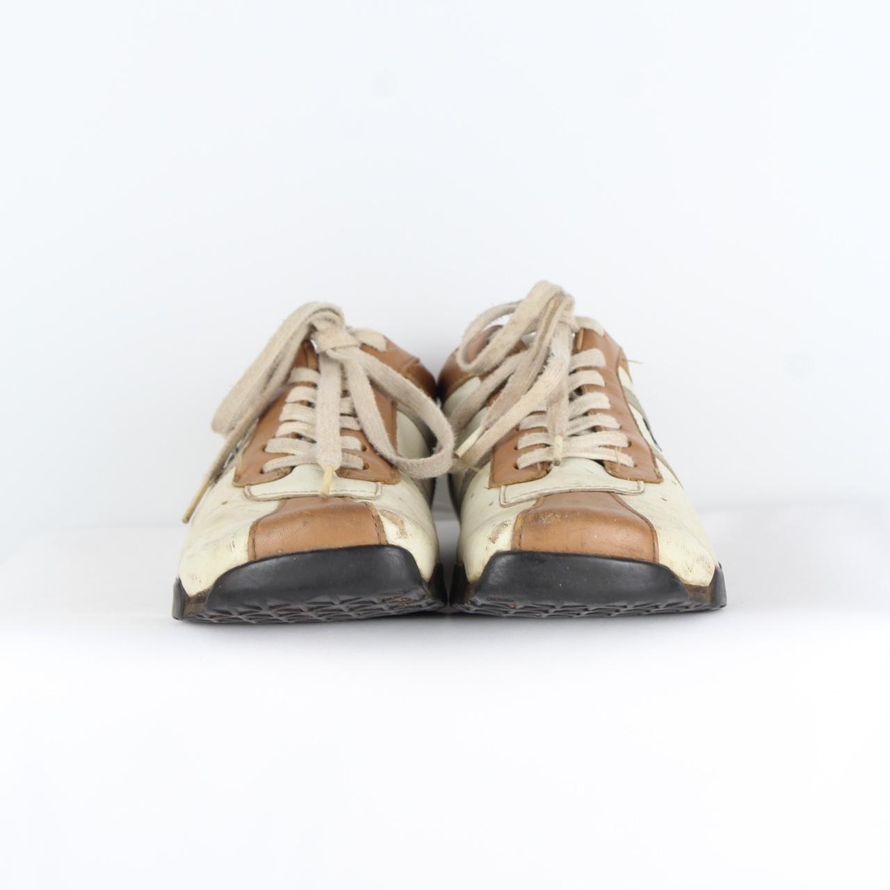 Vintage Diesel square toe leather trainers Style | Depop