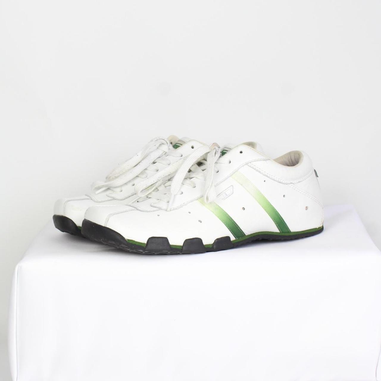 Vintage Diesel square toe trainers White