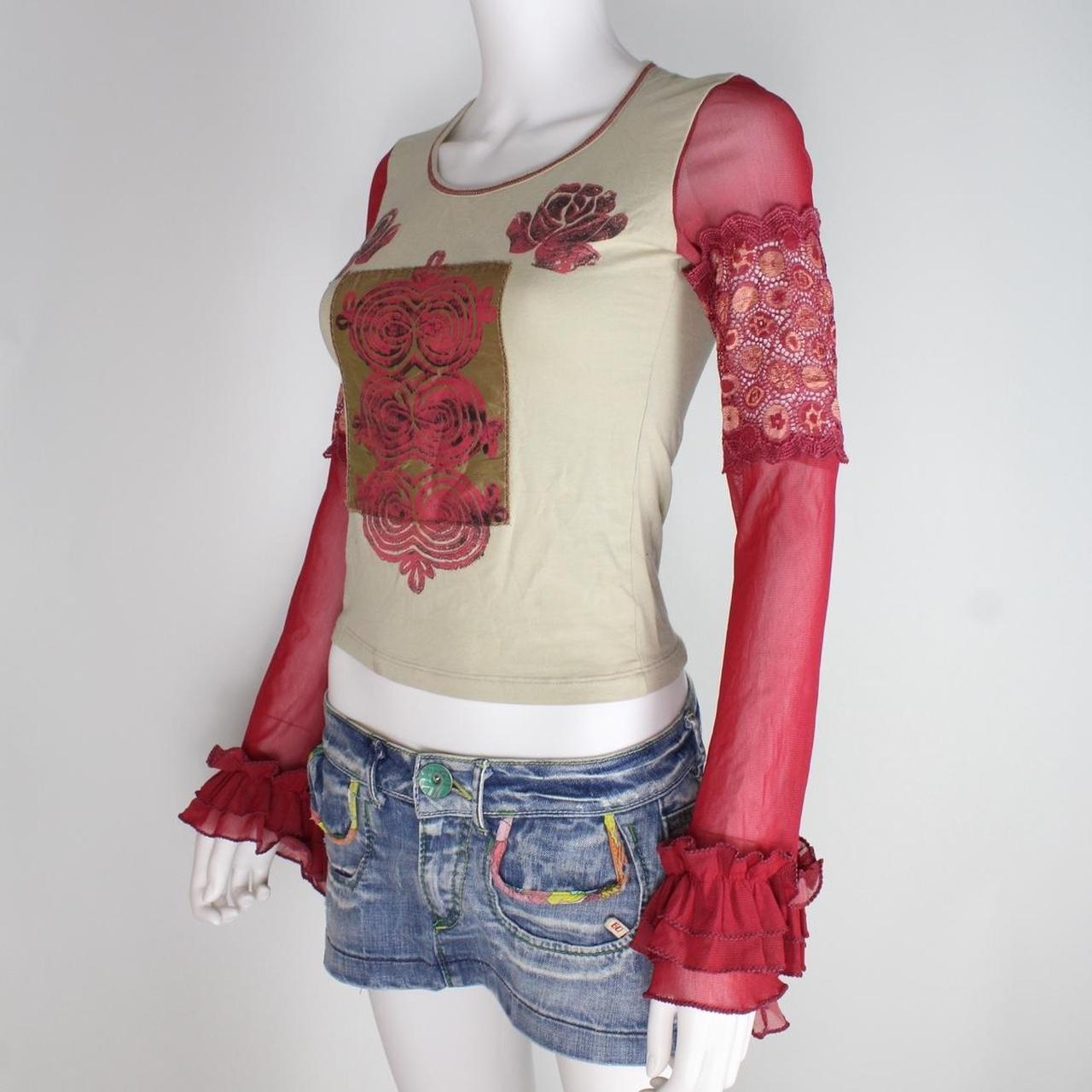 トップス SAVE THE QUEEN/Power Net Ribbon Top save the queen top – Landline Vintage