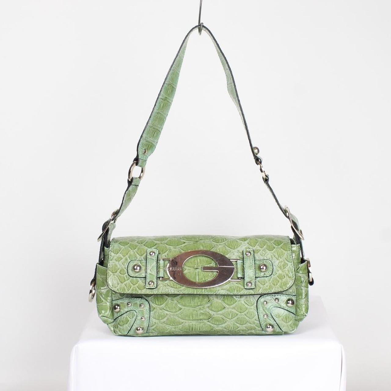 Lime green snake print purse online