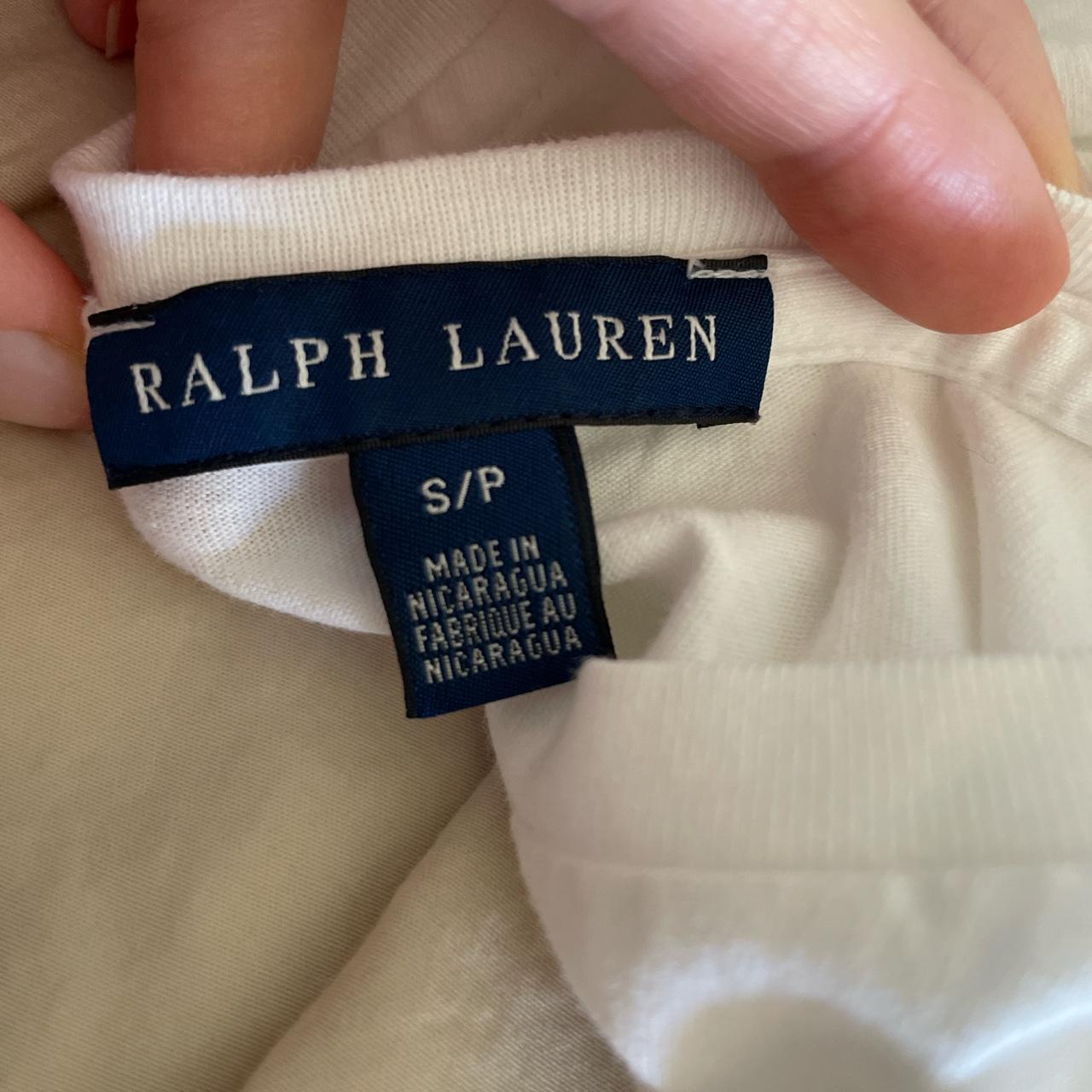 Ralph Lauren Women's White T-shirt | Depop