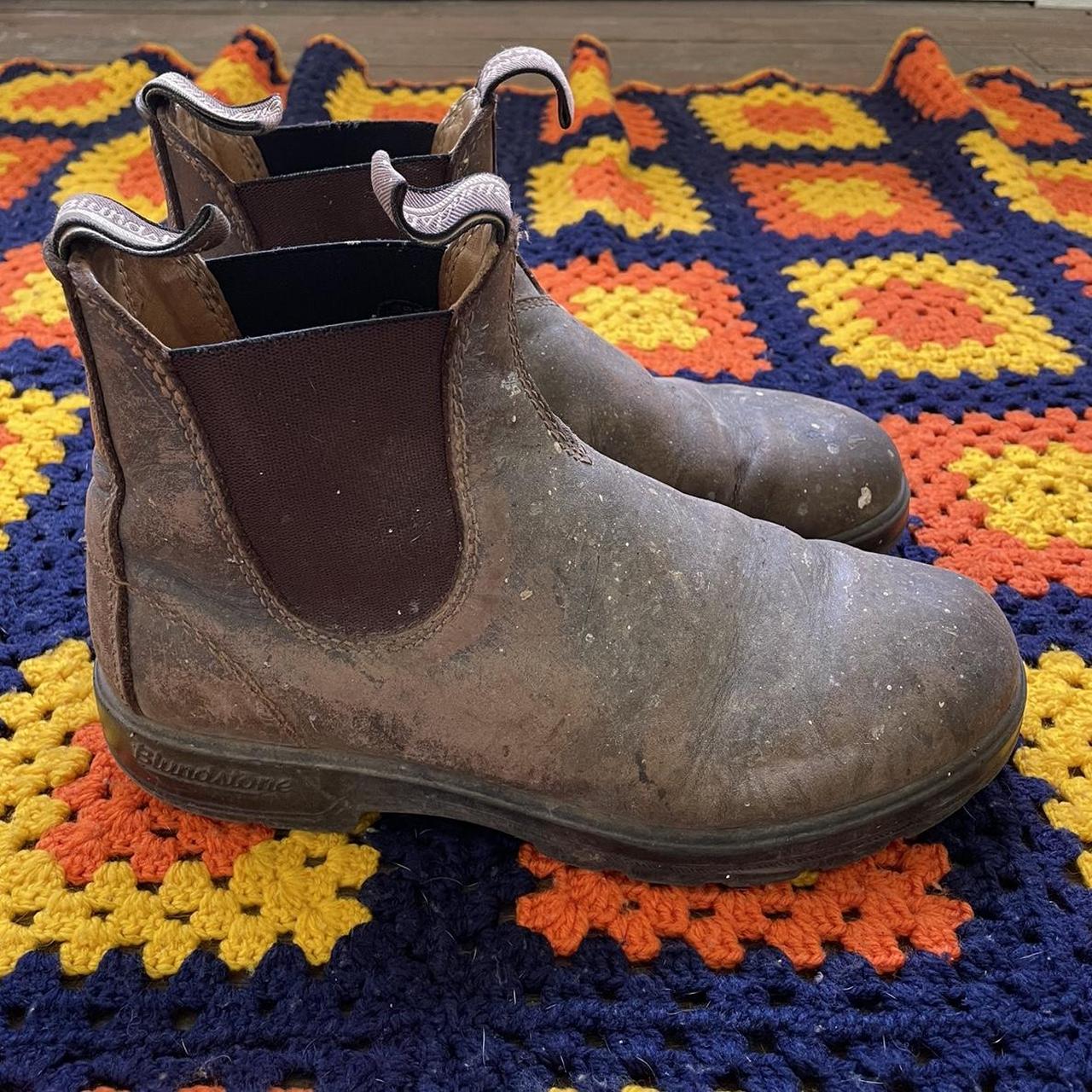 Brown leather premium Blundstones 650 Used as work... Depop