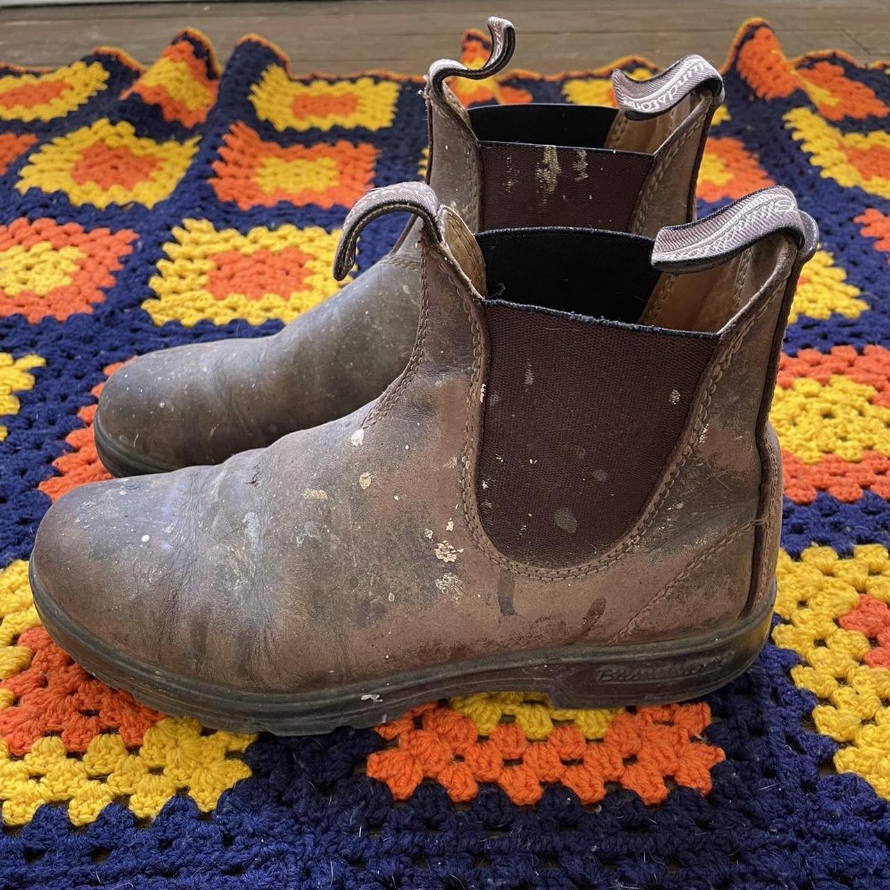 Brown leather premium Blundstones 650 Used as work... Depop